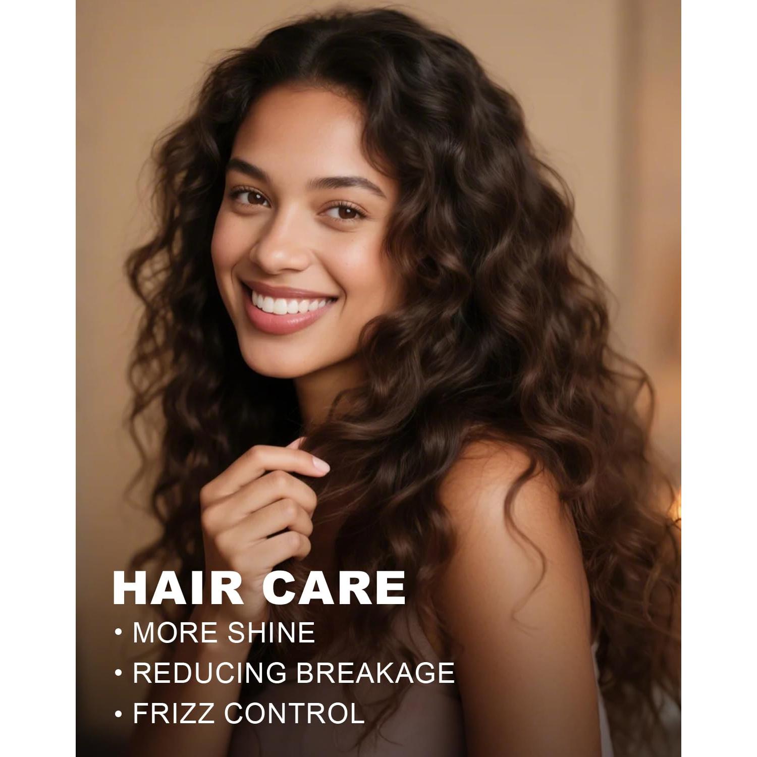 Organic Argan Oil for Hair 4 Fl Oz, USDA Pure and Natural Morocco Argan Oil, Argon Oil For Hair, Scalp, Face & Skin Care, 100% Cold Pressed Hair Conditioner, Unrefined Argon Nails Carrier Oil