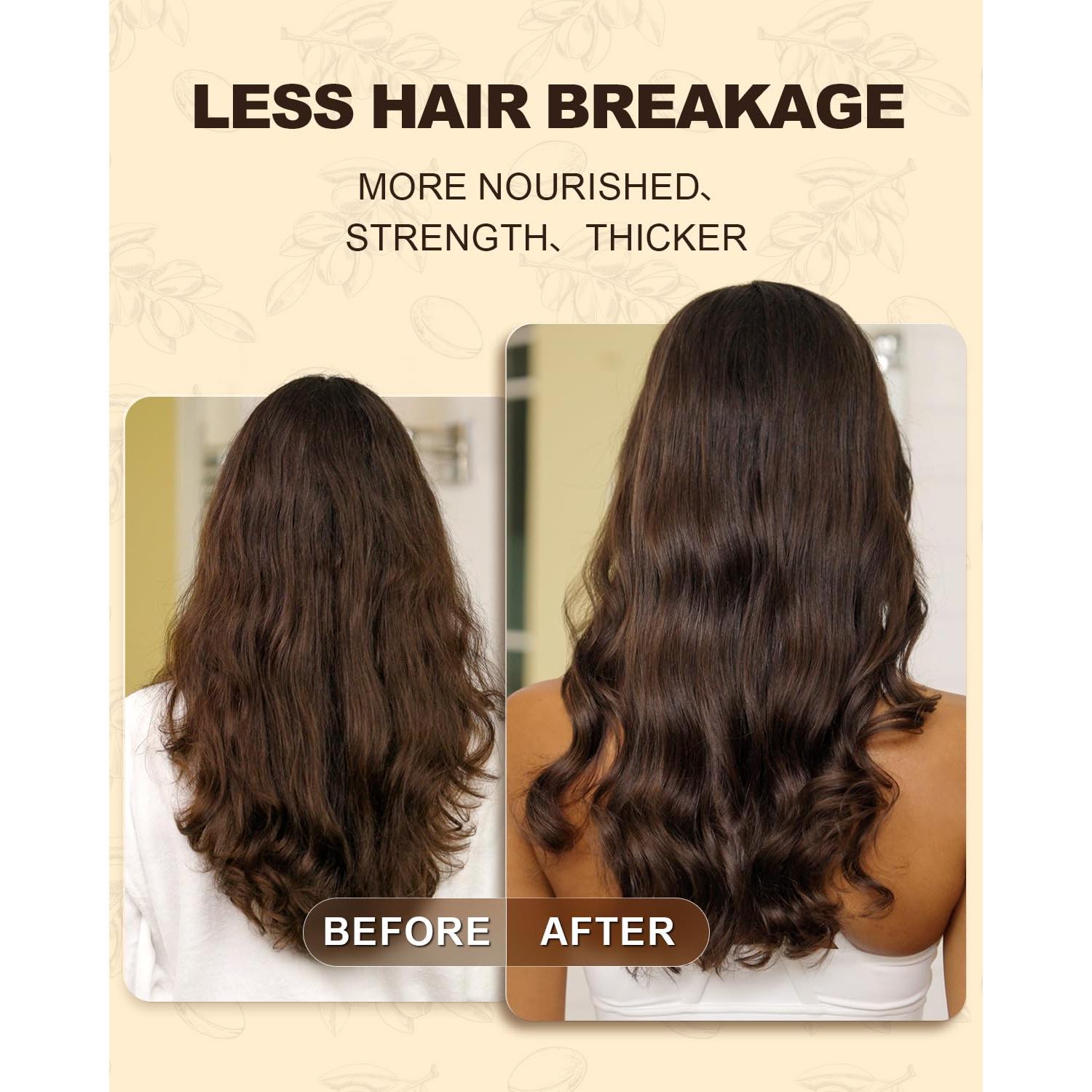 Organic Argan Oil for Hair 4 Fl Oz, USDA Pure and Natural Morocco Argan Oil, Argon Oil For Hair, Scalp, Face & Skin Care, 100% Cold Pressed Hair Conditioner, Unrefined Argon Nails Carrier Oil