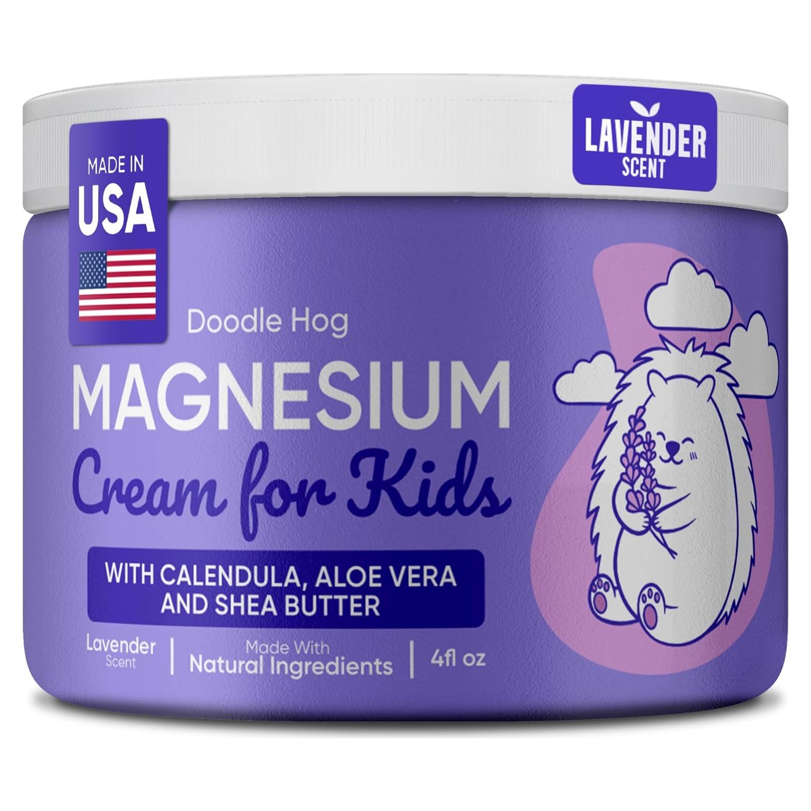Crema de Magnesio Doodle Hog para Niños 113 g Aroma Lavanda