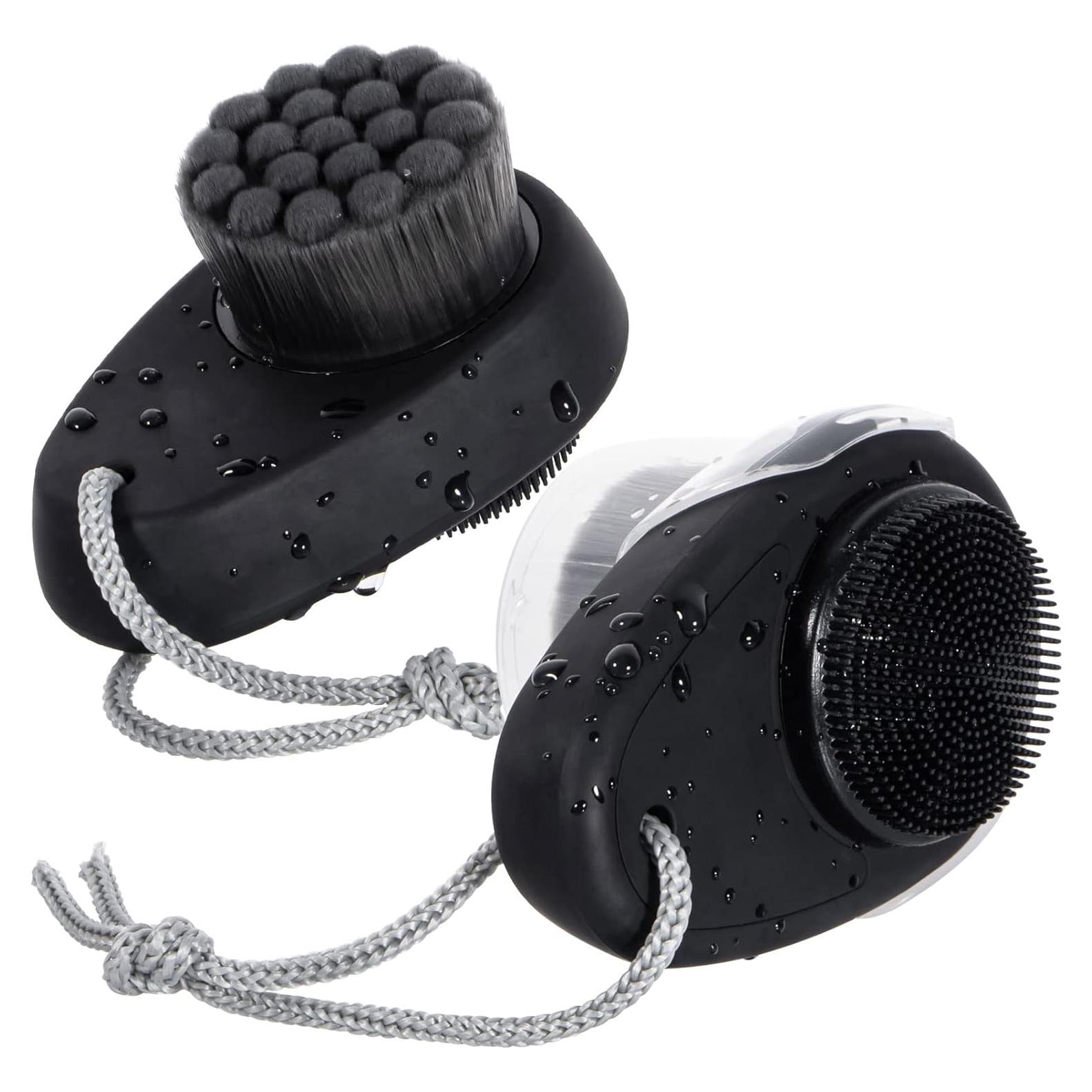 Cepillo Facial Beomeen 2 en 1 de Silicona y Carbón - Negro