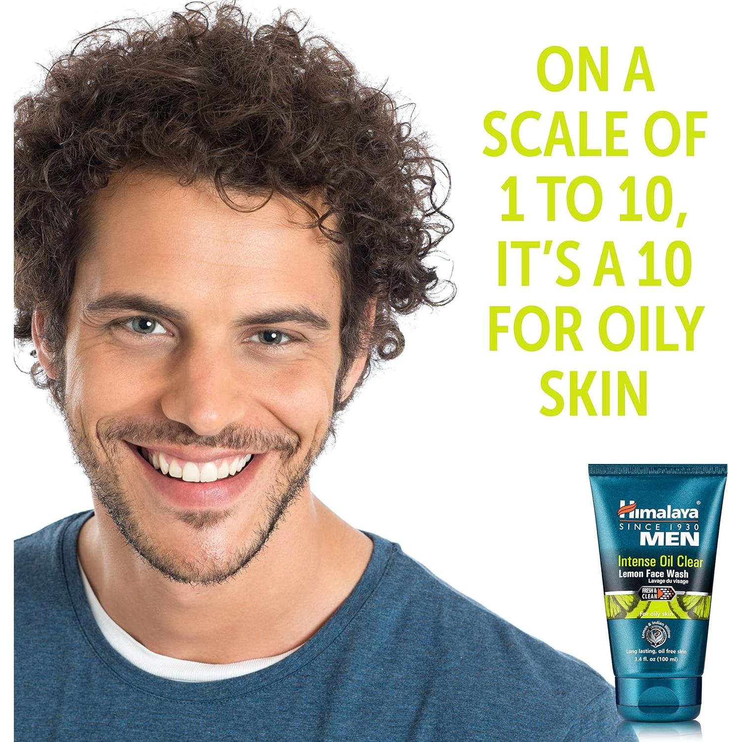 Limpiador Facial Himalaya para Hombres 95 g - Aceite de Limón