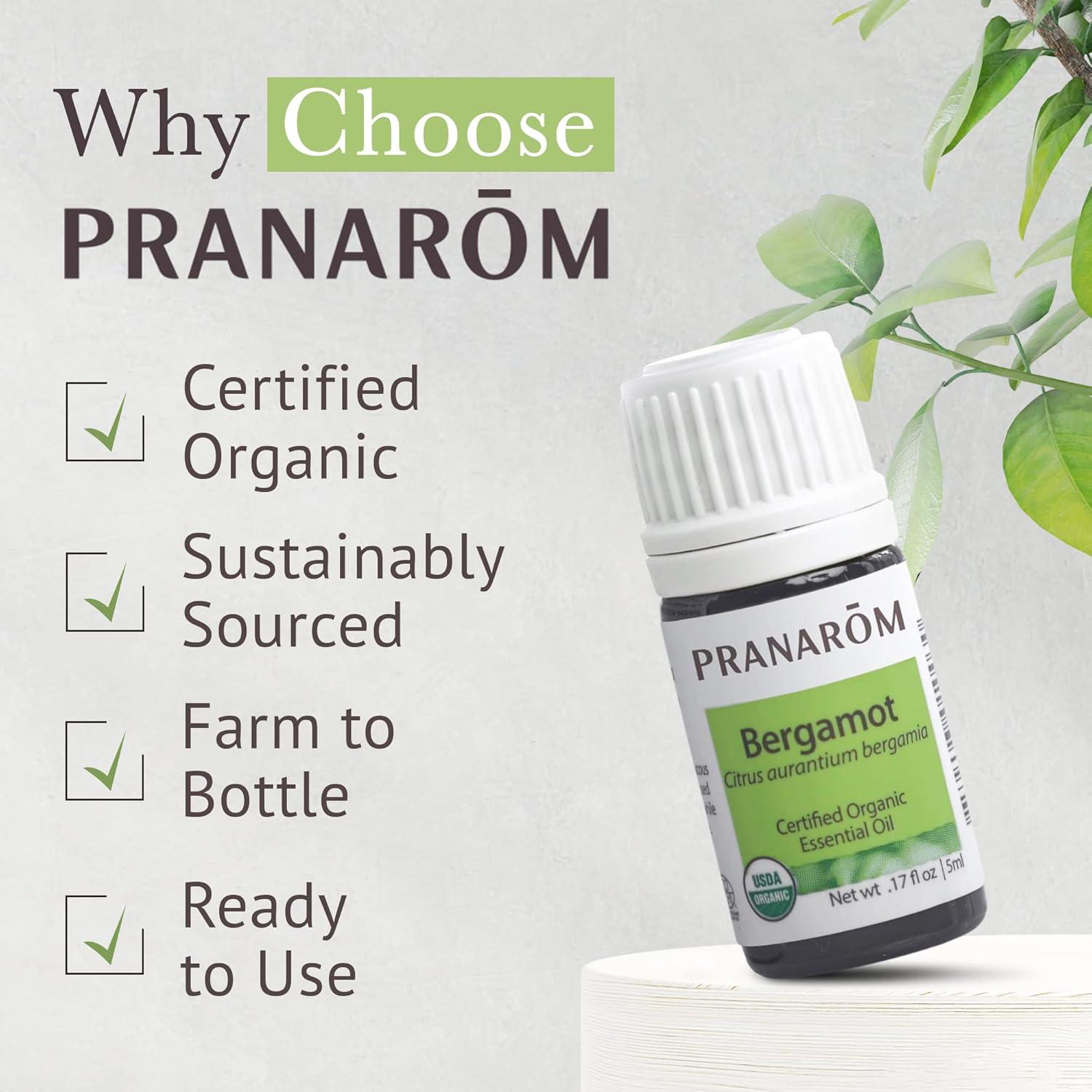 Aceite Esencial de Bergamota Pranarom 5ml Orgánico 100% Puro