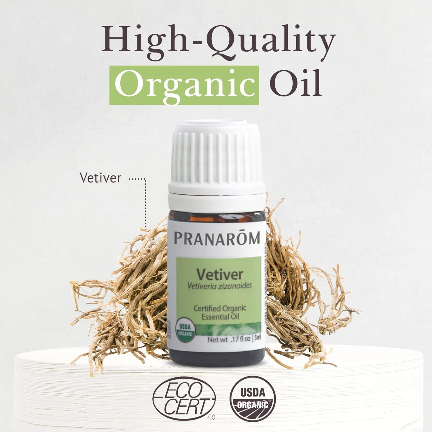 Aceite Esencial de Vetiver Orgánico Pranarom 5ml 100% Puro