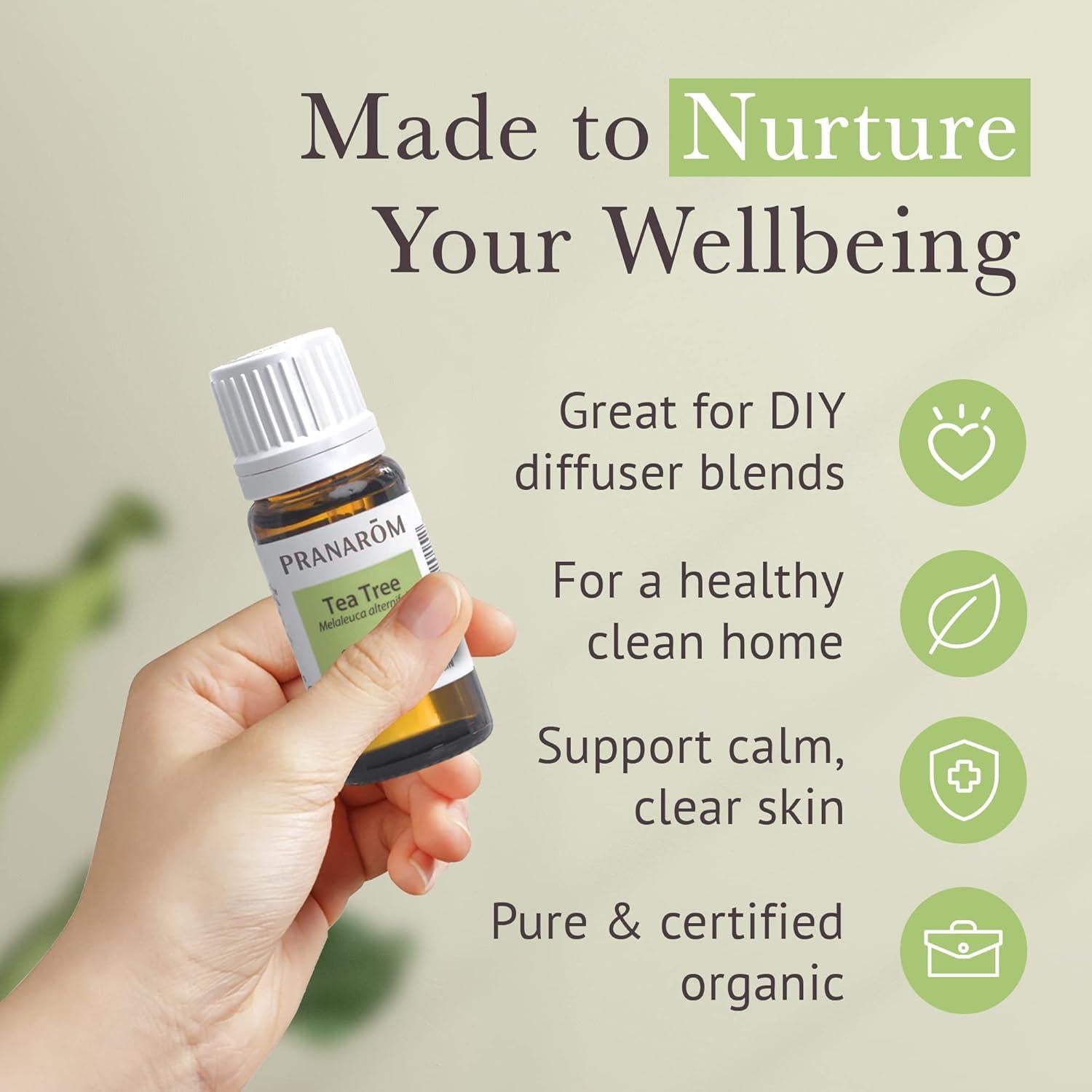 Aceite Esencial de Árbol de Té Pranarom 15ml Orgánico Puro