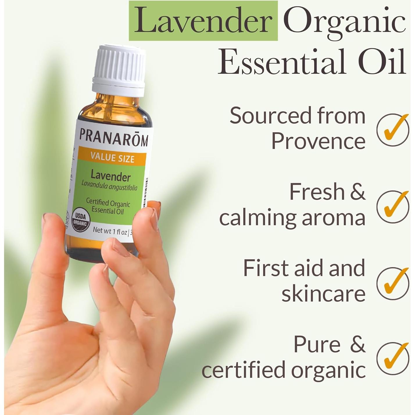 Aceite Esencial de Lavanda Orgánico Pranarom 30ml Puro Terapéutico