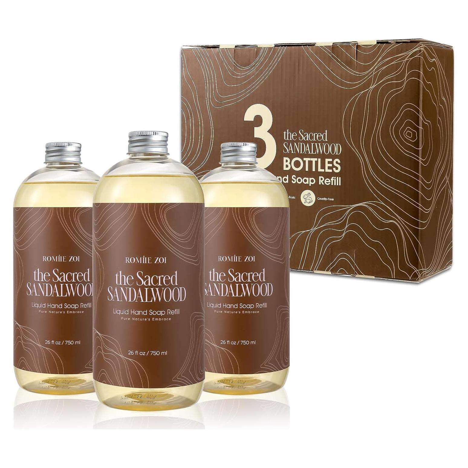 Juego de Recarga Jabón de Manos Líquido ROMIIE ZOI - 3 Paquetes 26 Oz