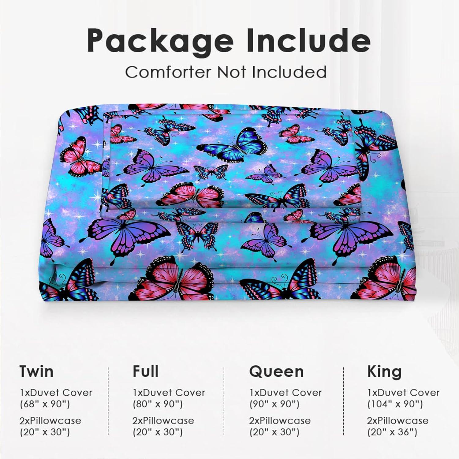 Juego de Ropa de Cama UIAMT Mariposas Individual 68x90 cm