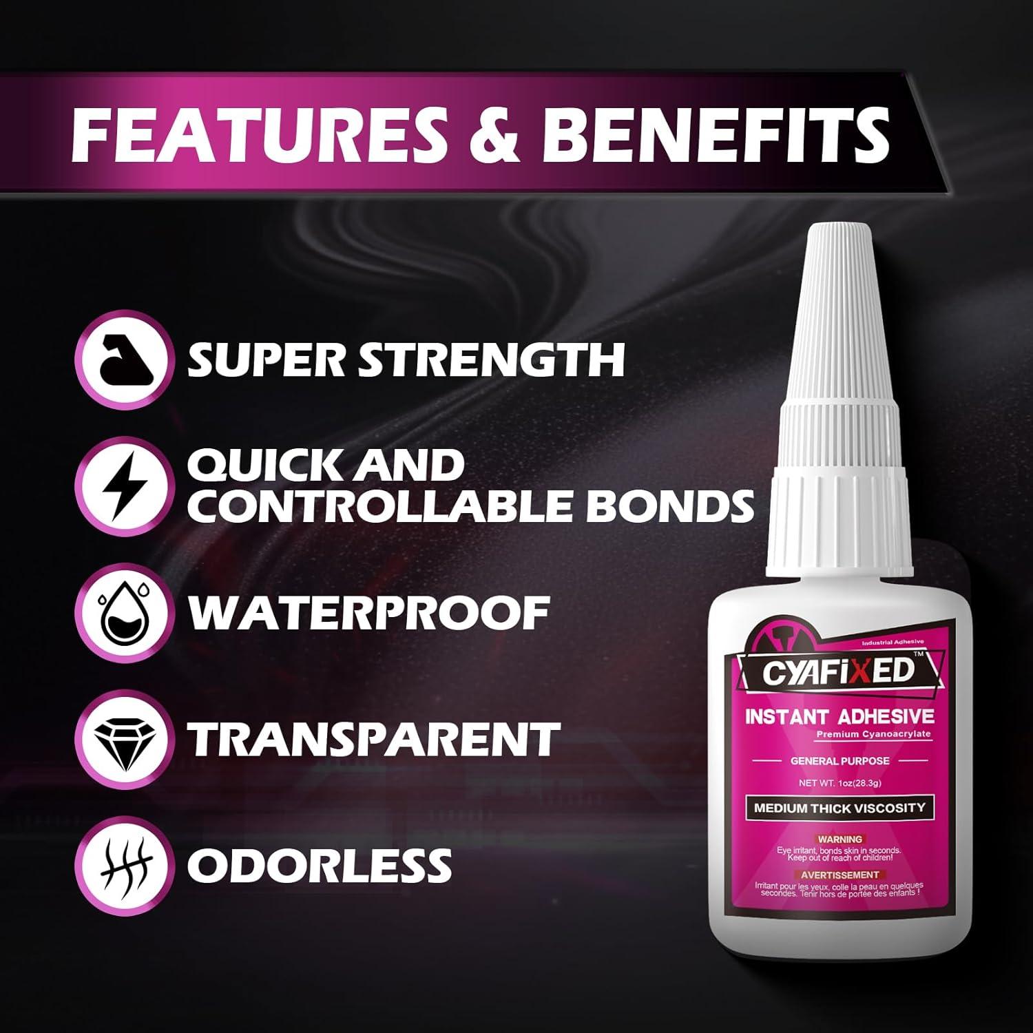 Super Glue Cianoacrilato CYAFIXED 28.35g Adhesivo Multiuso