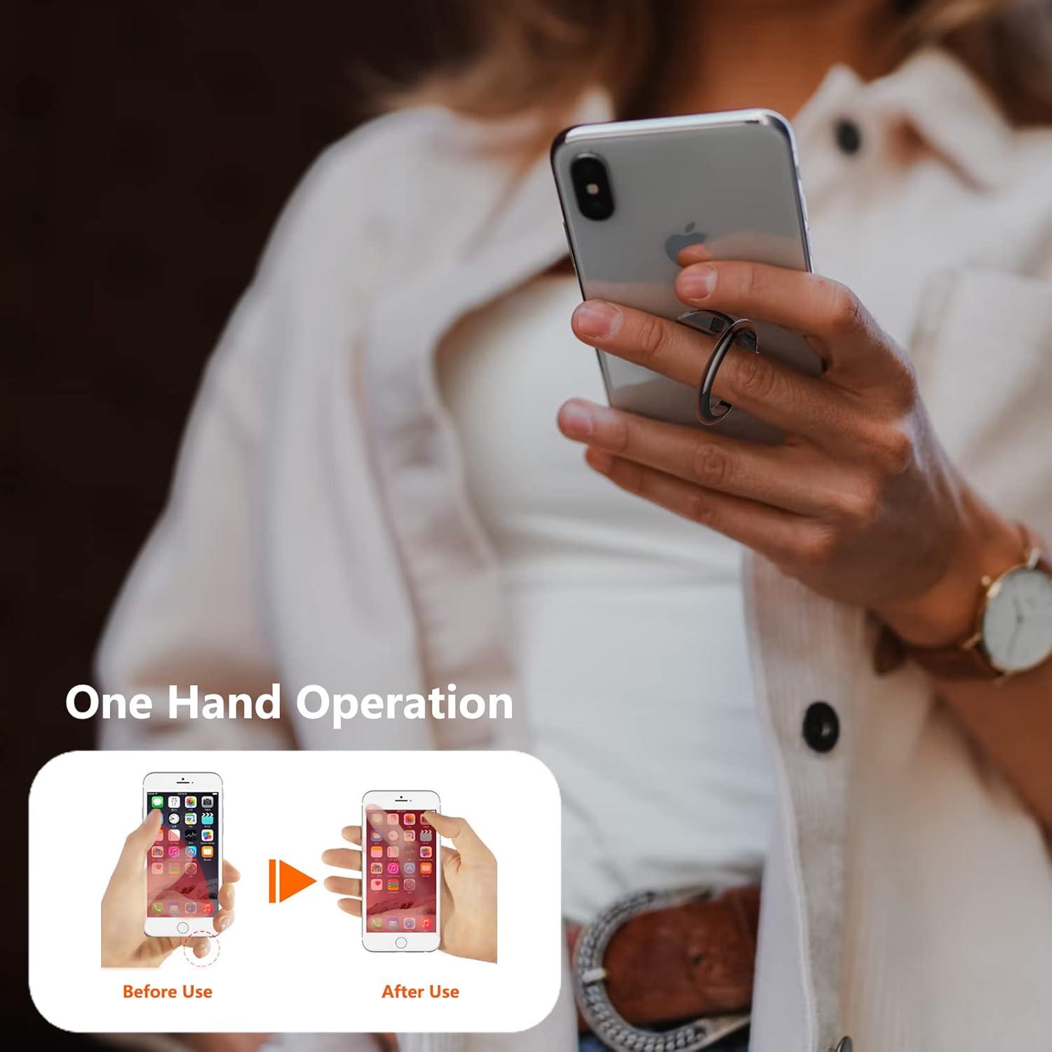 Soporte Anillo para Teléfono MAXBUS 360° Magnético Negro