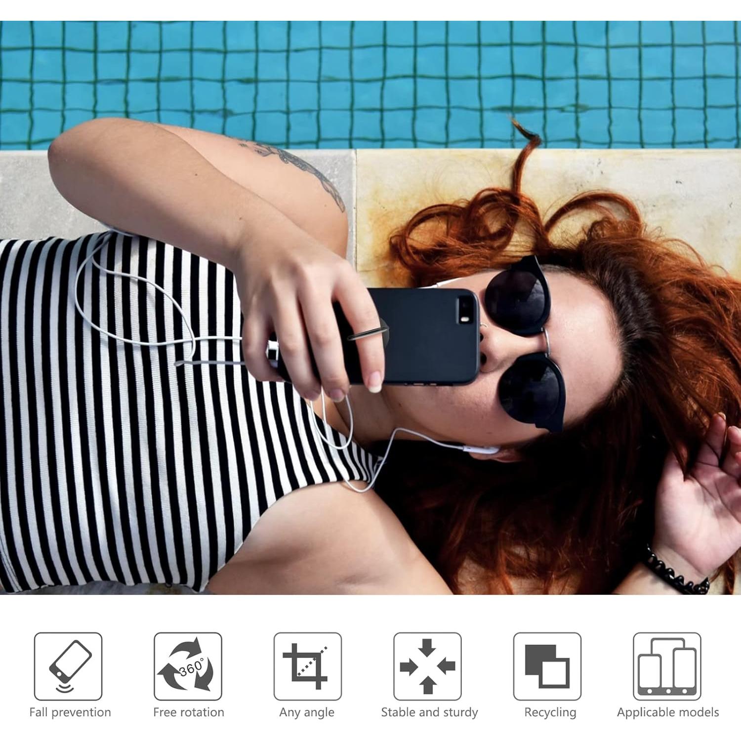 Soporte Anillo para Teléfono MAXBUS 360° Magnético Negro