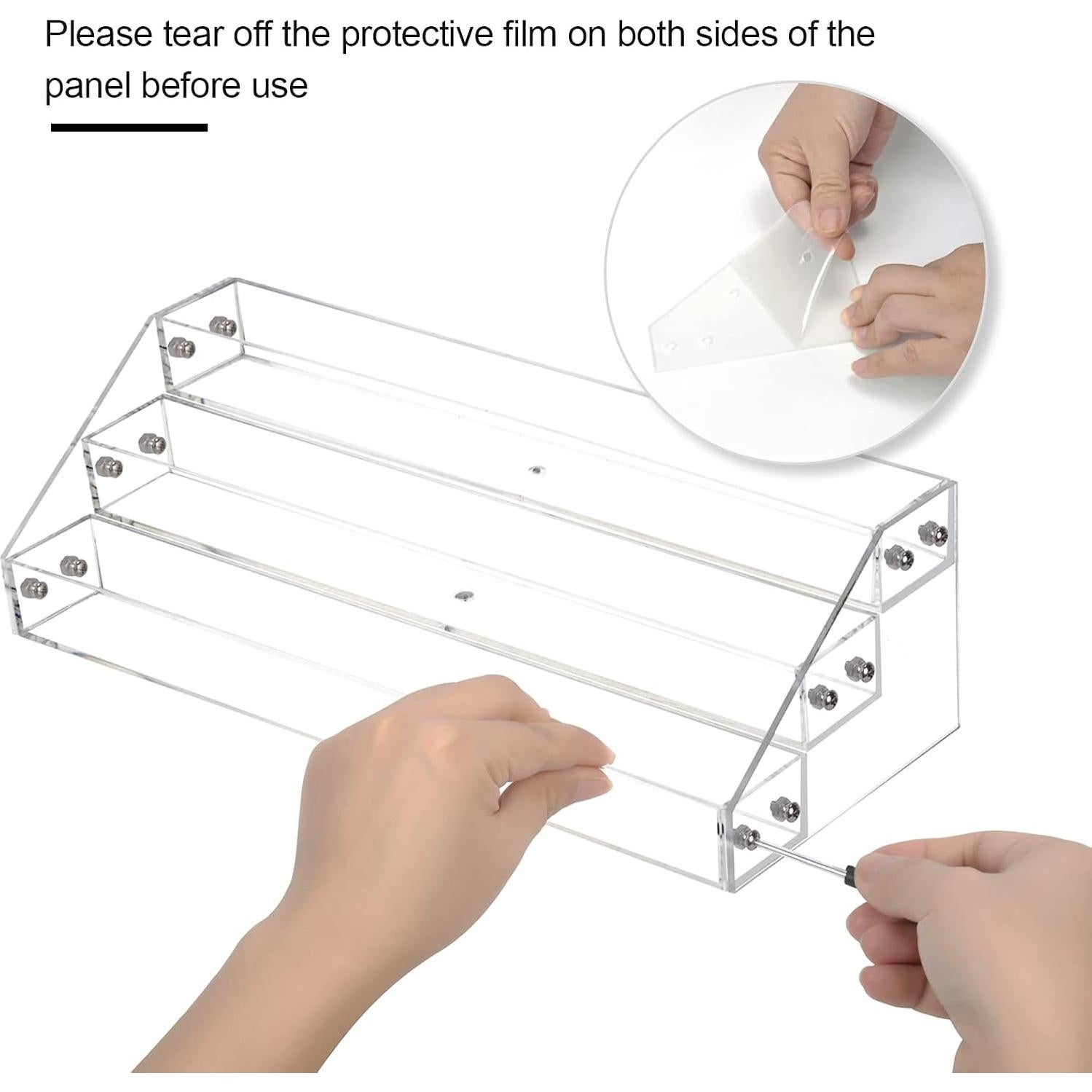 Organizador de Esmalte de Uñas Acrílico BTremary 3 Niveles