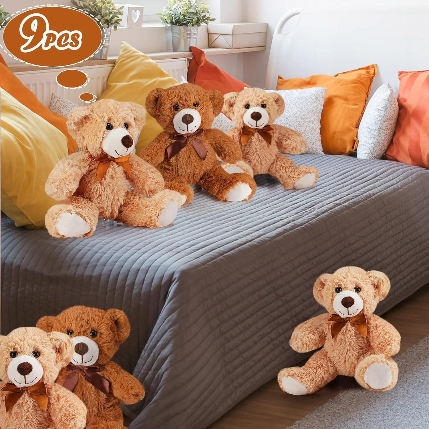 Osos de Peluche Suaves HyDren 9 Pcs 35.5 cm Regalo