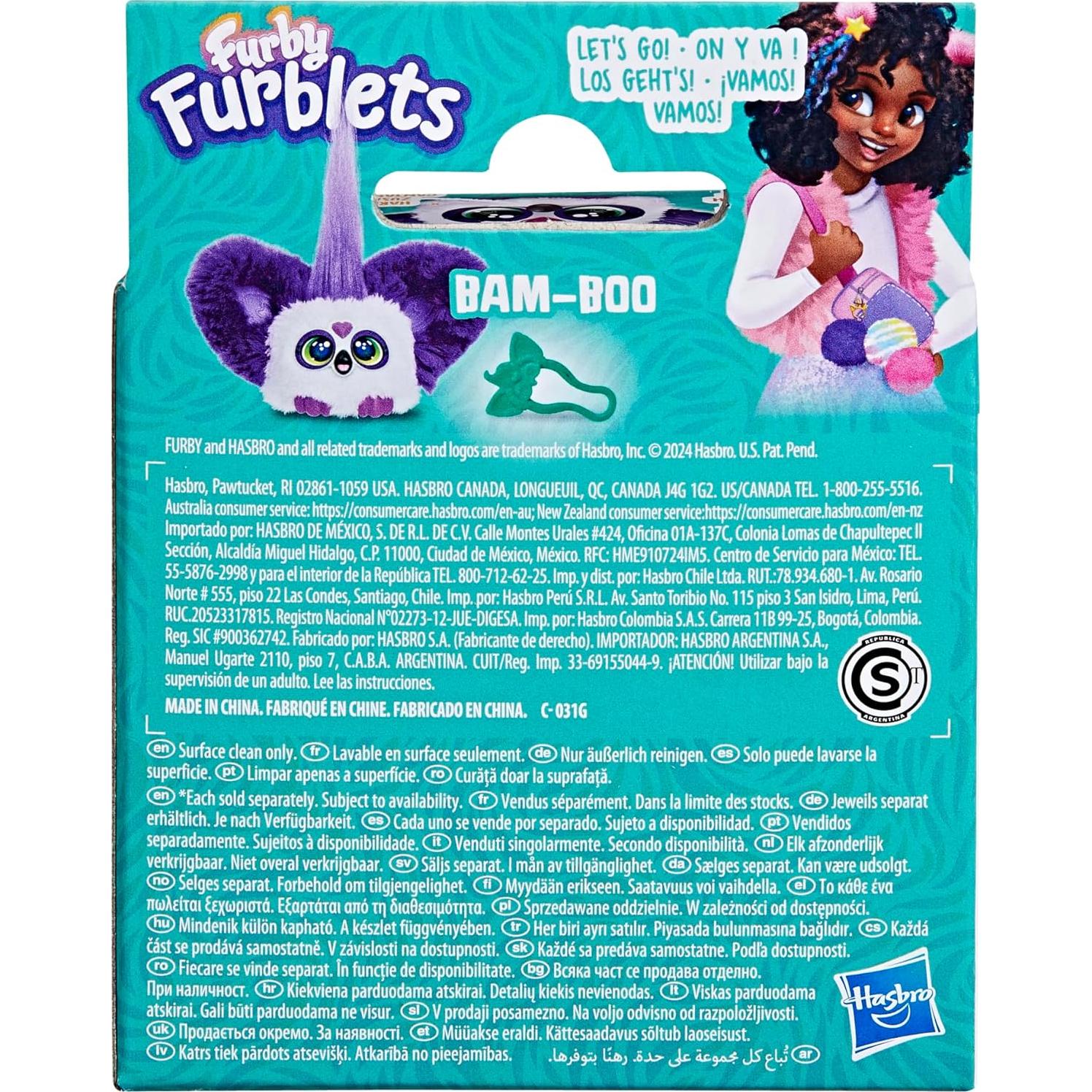 Furby Furblets Bam-Boo Mini Panda Electrónico 5cm