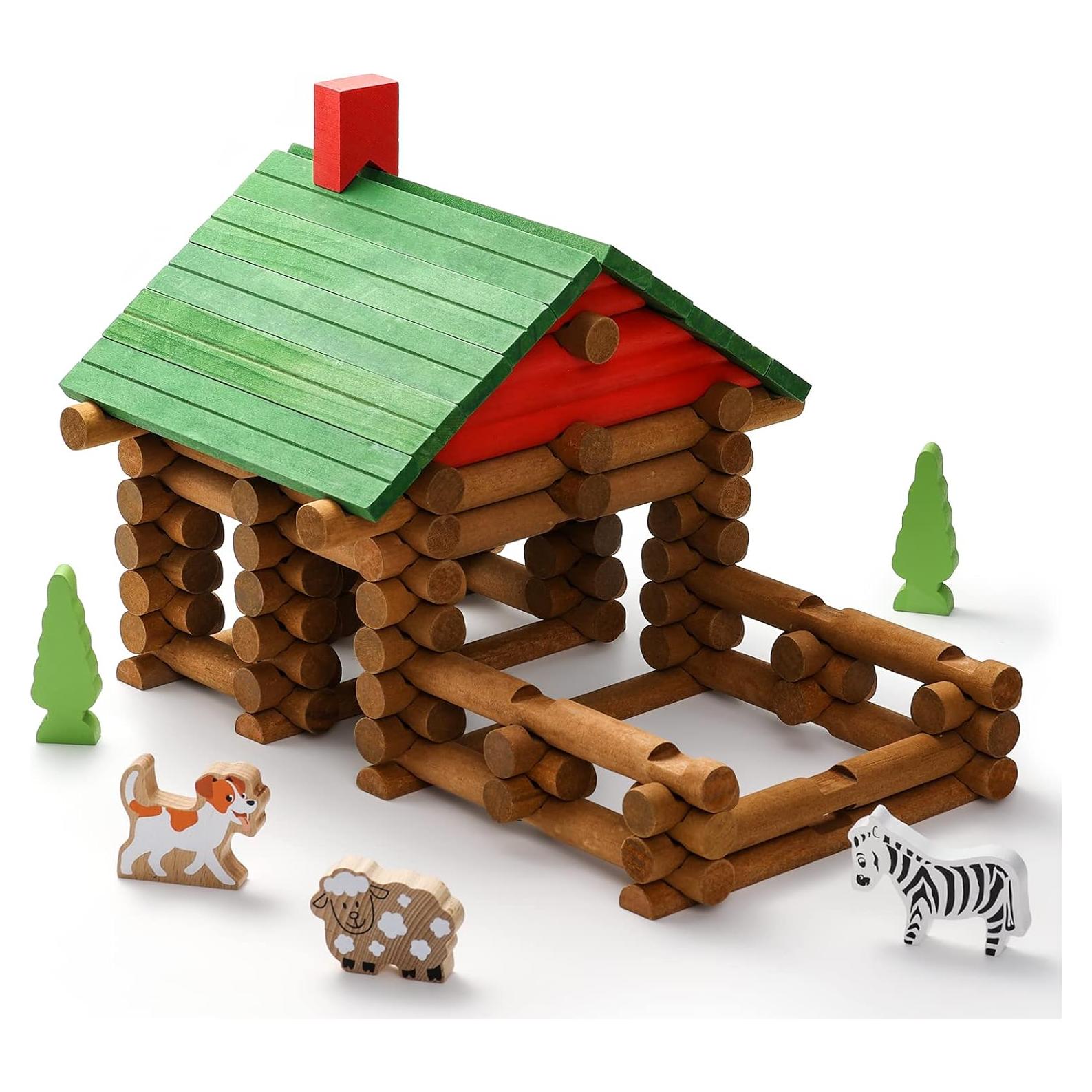 Juego de Construcción de Cabaña de Madera SainSmart Jr. 110 PCS