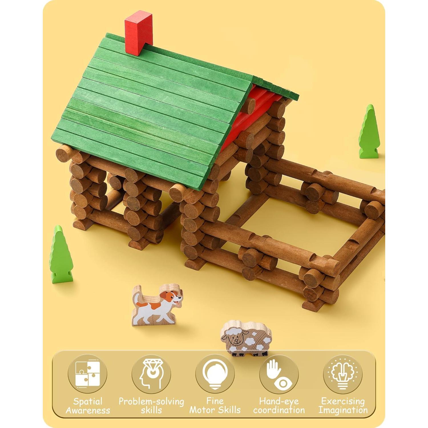 Juego de Construcción de Cabaña de Madera SainSmart Jr. 110 PCS