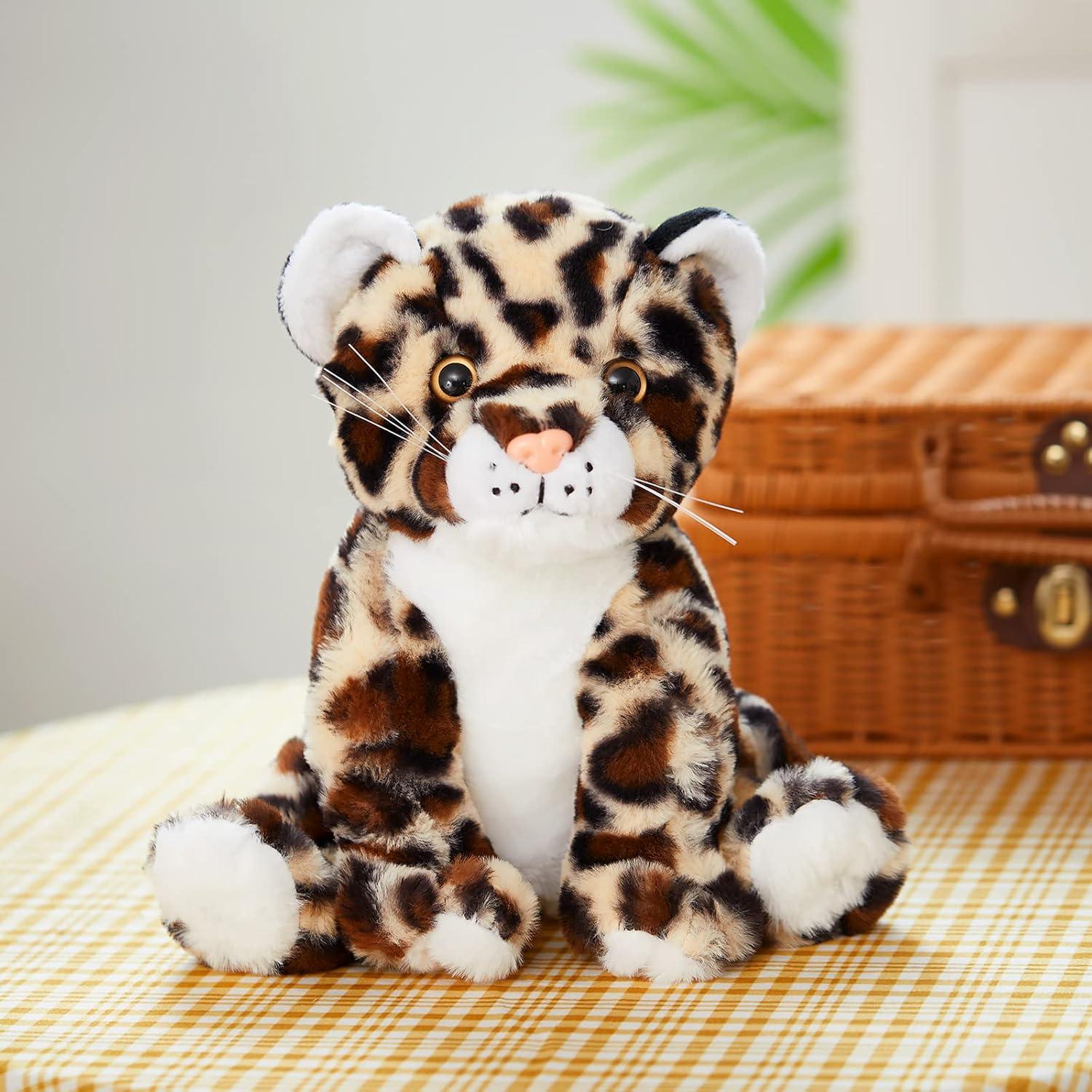 Peluches iluminados Bstaofy Cheetah 25 cm LED para niños