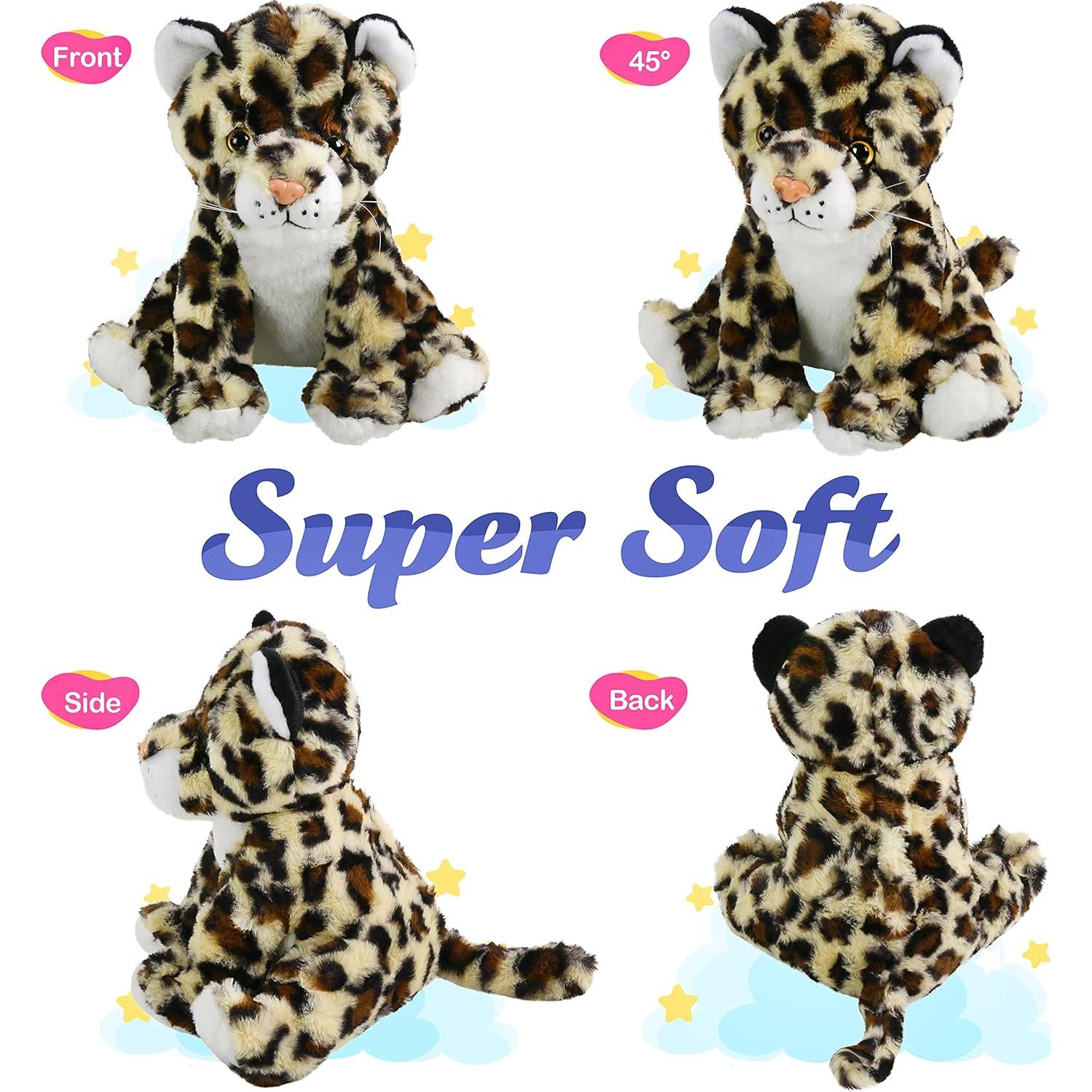 Peluches iluminados Bstaofy Cheetah 25 cm LED para niños