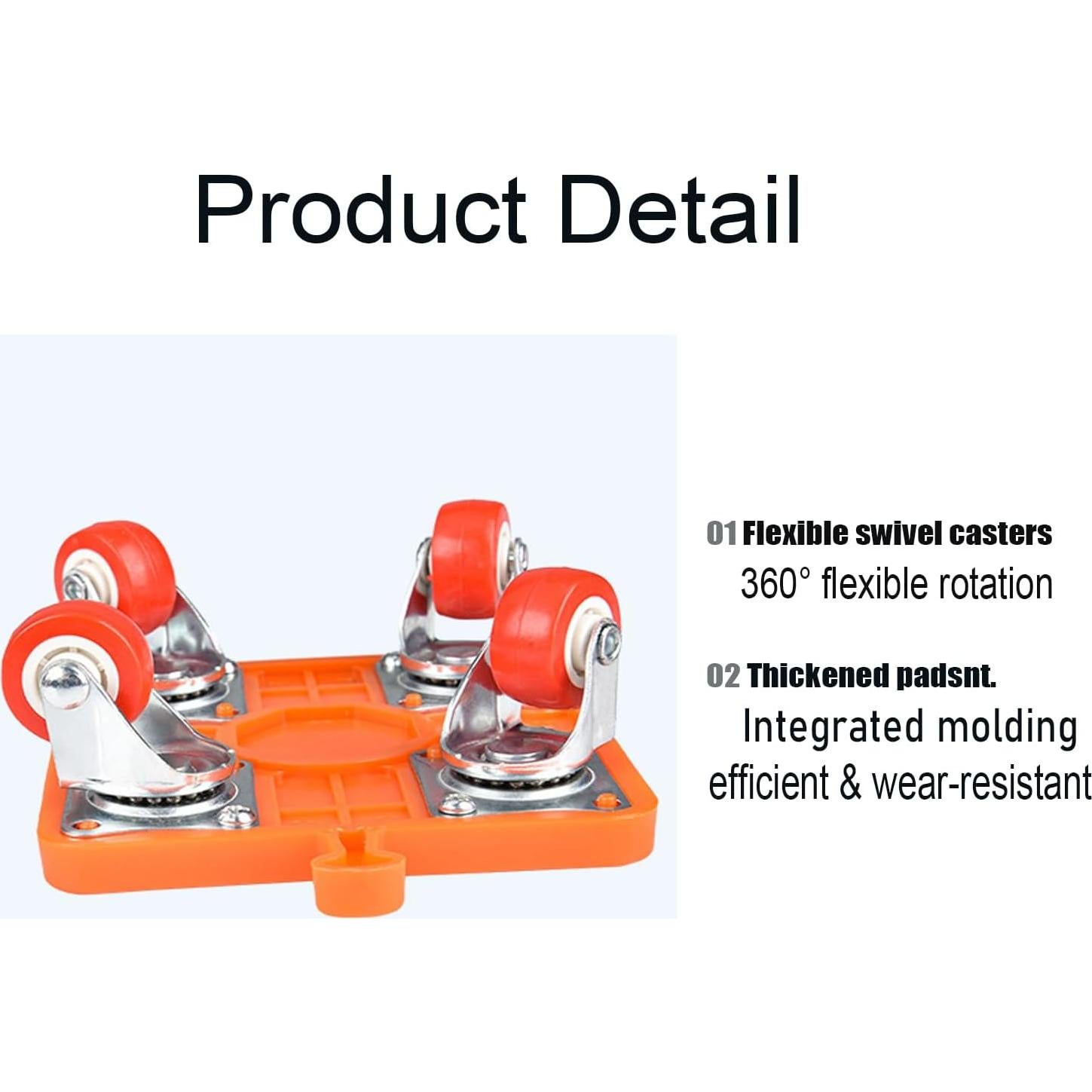 Juego de Mover Muebles Loyala 9 Piezas Naranja 308 kg