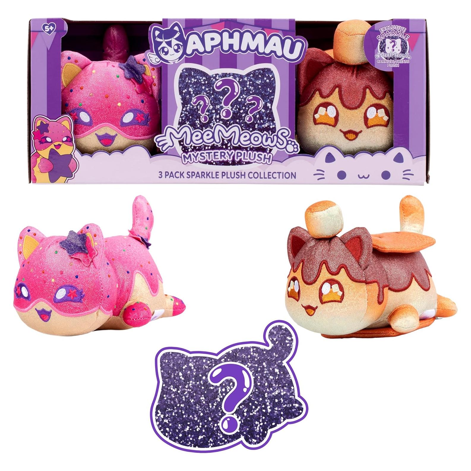 Peluche MeeMeow 15.24 cm Aphmau 3-Pack Golosinas Carnaval