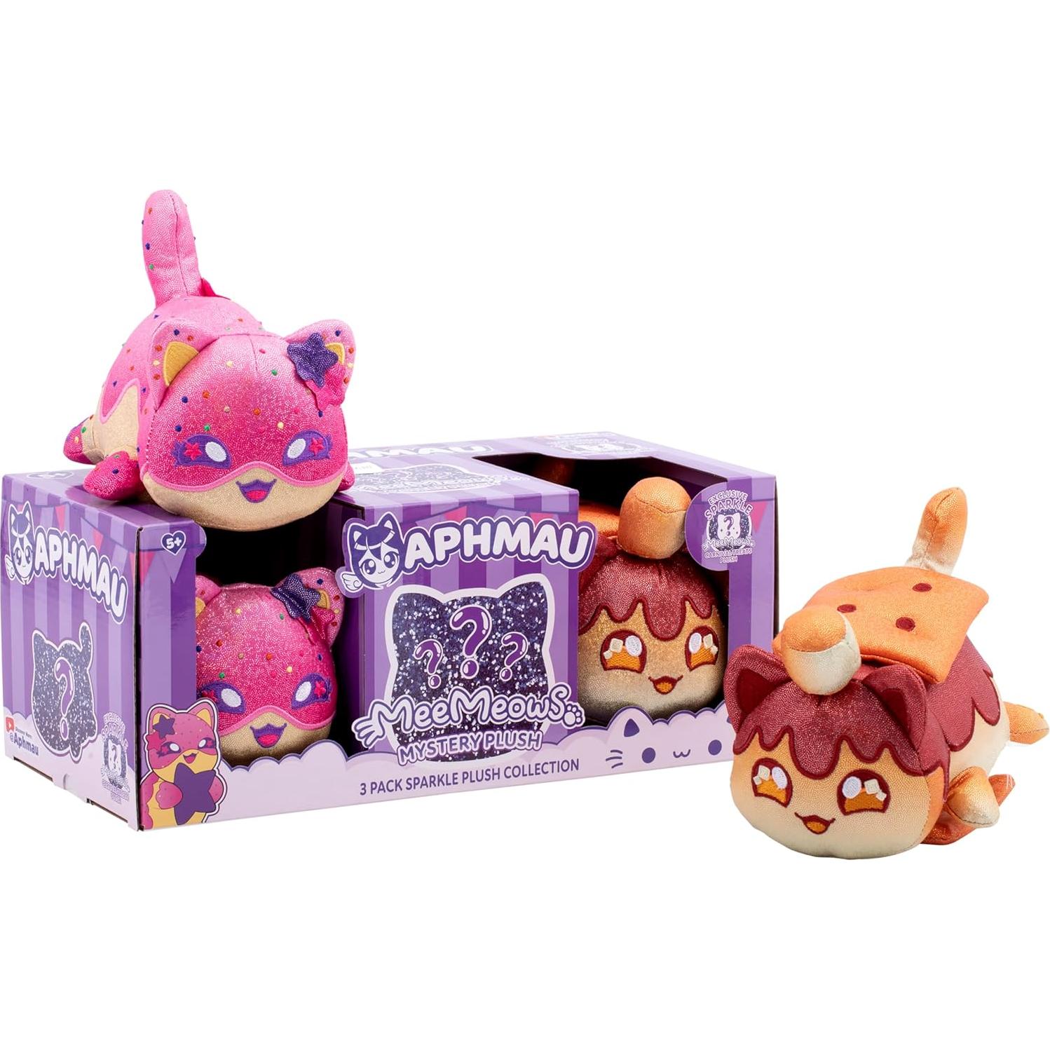 Peluche MeeMeow 15.24 cm Aphmau 3-Pack Golosinas Carnaval