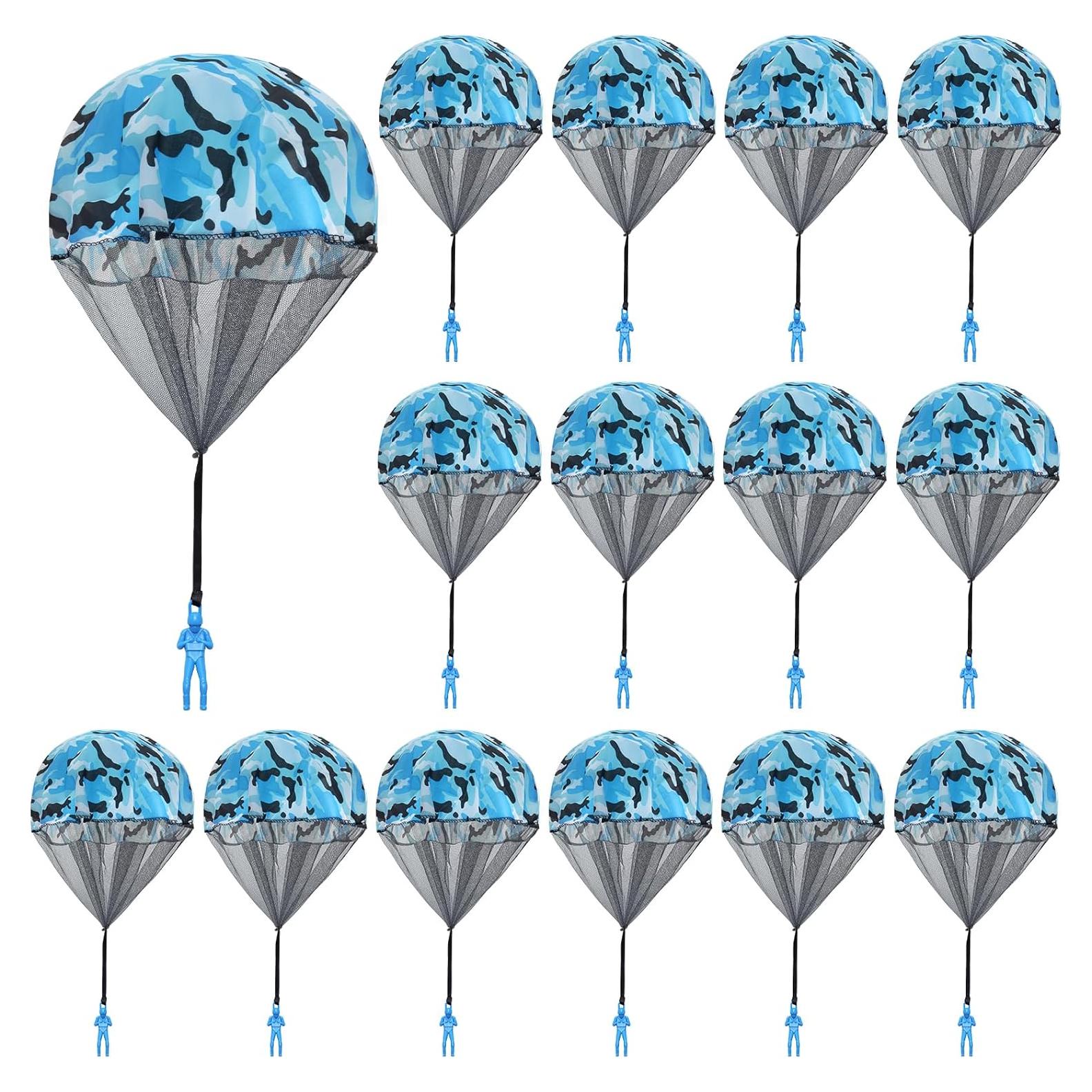 15 Juguetes Paracaídas Camuflaje Catcan 43 cm para Lanzar