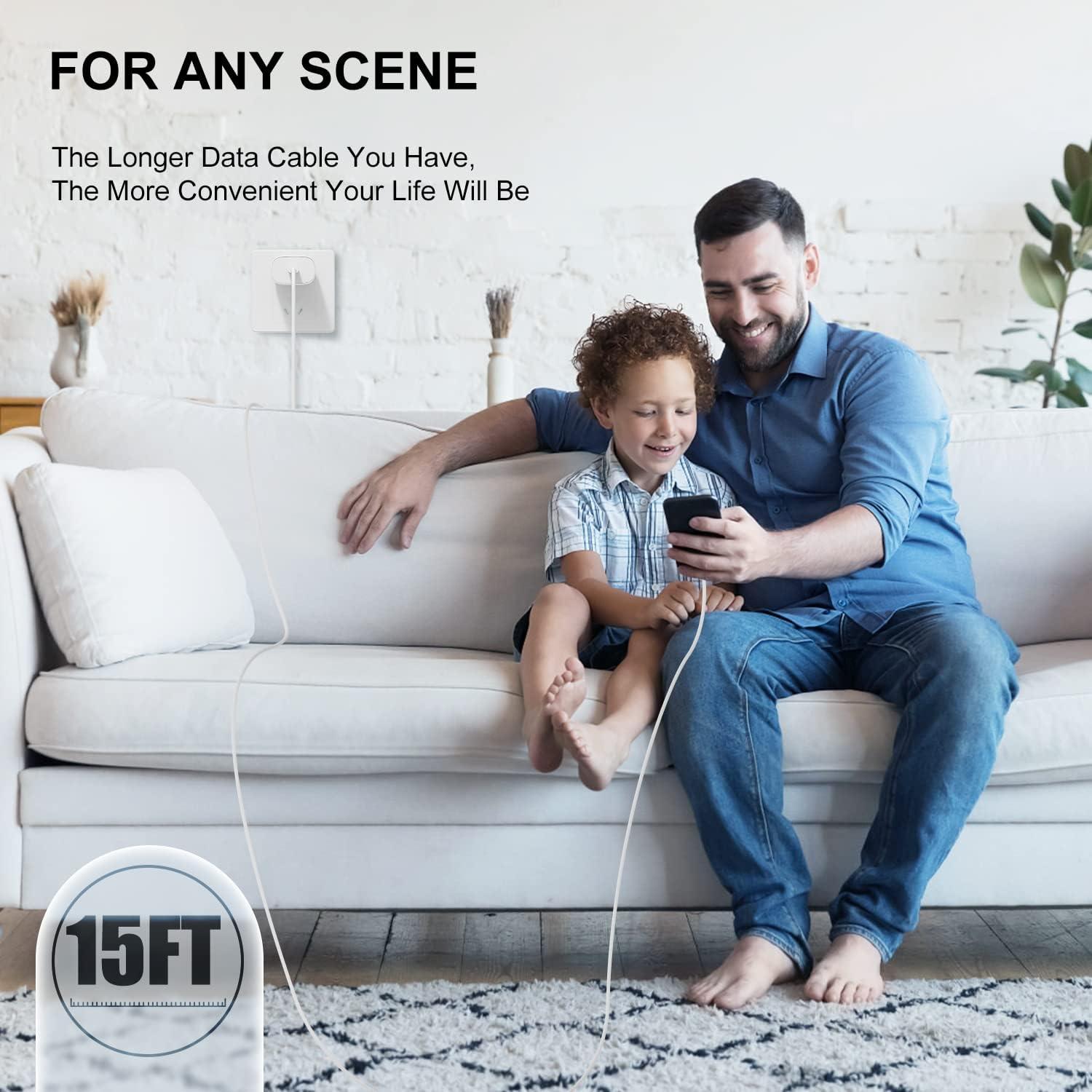 Cable de Carga Rápida Lightning Susnwere 5M para iPhone