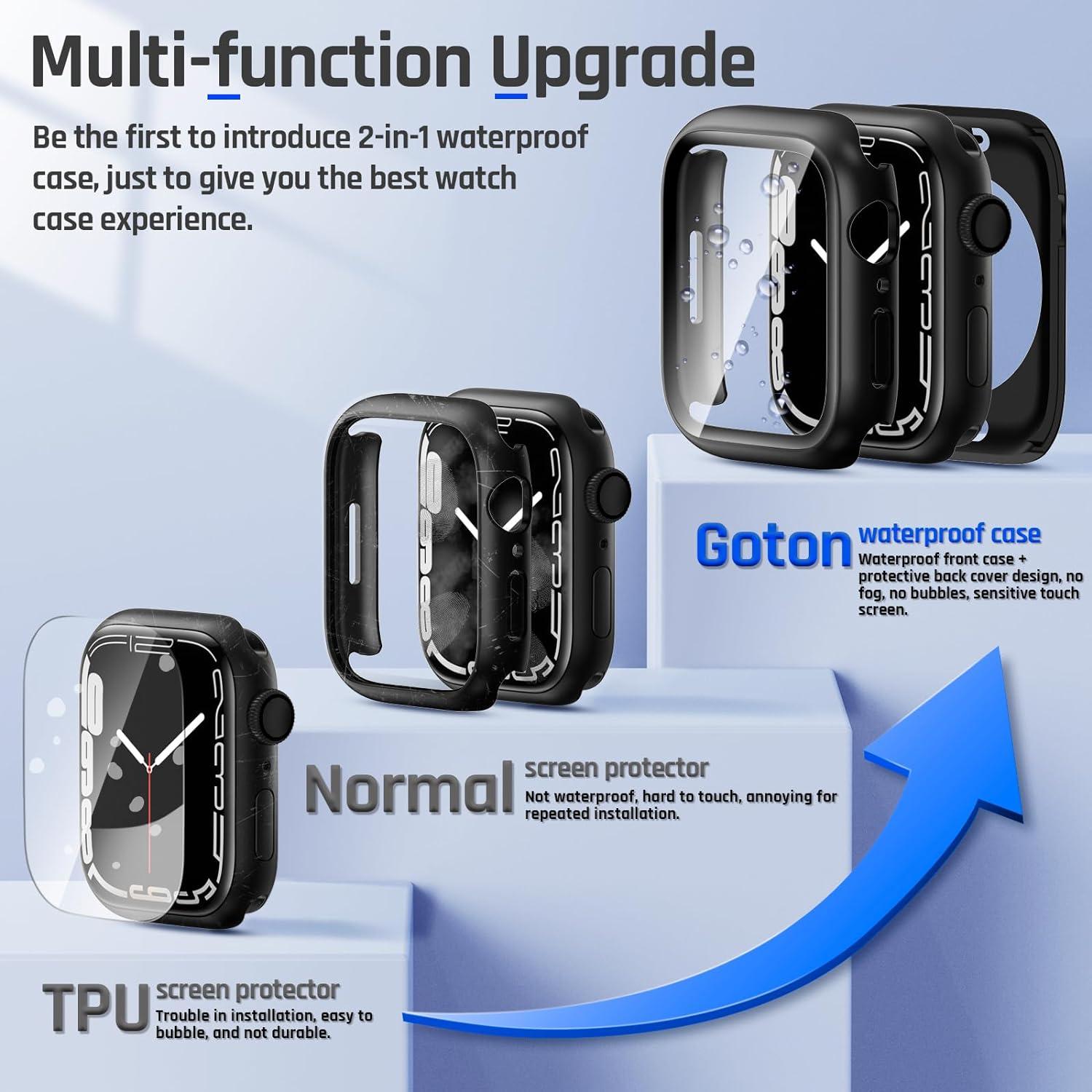 Funda Impermeable Goton 2 en 1 para Apple Watch 40mm SE 2da Gen