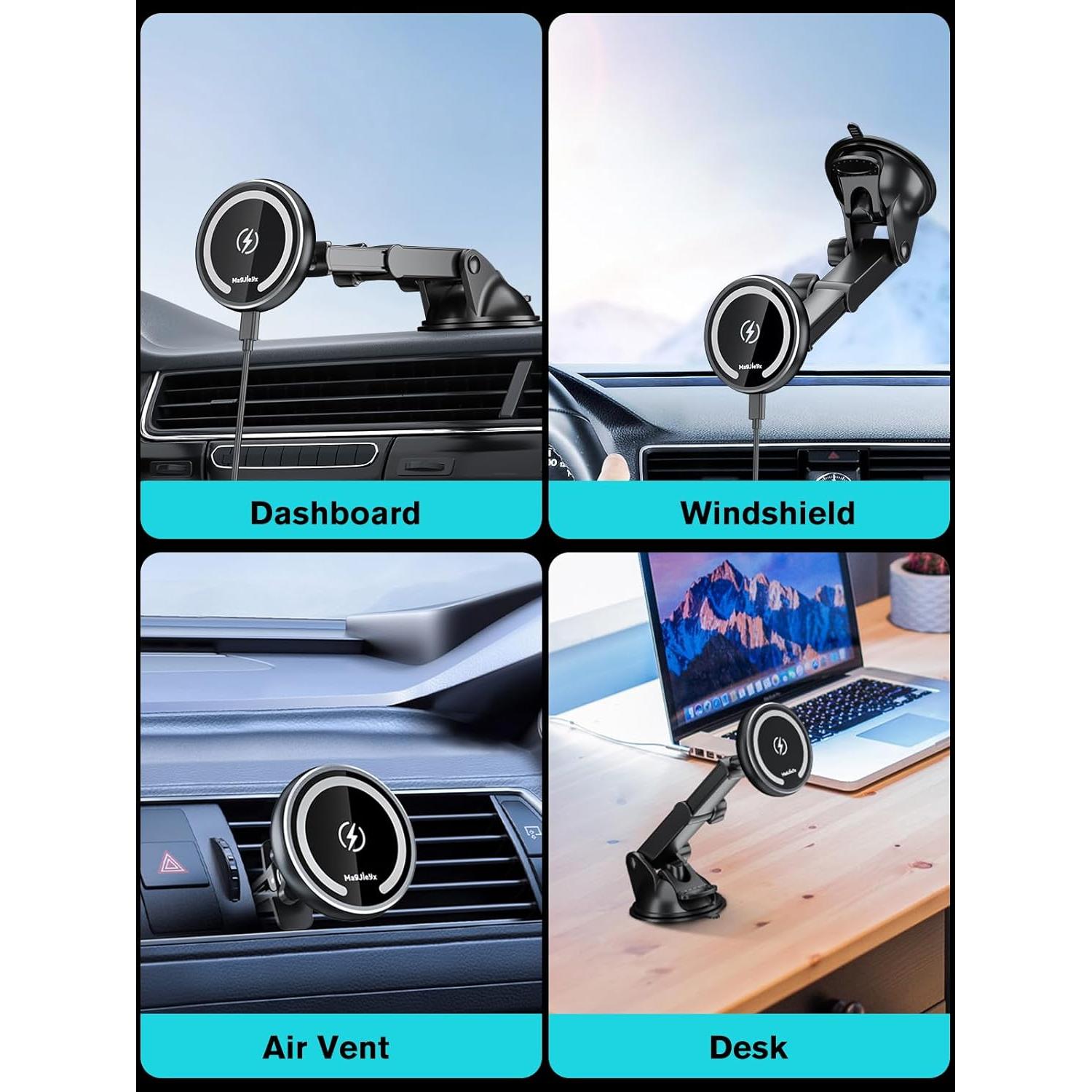 Cargador de coche Magsafe MAGJIEYX 36W carga rápida