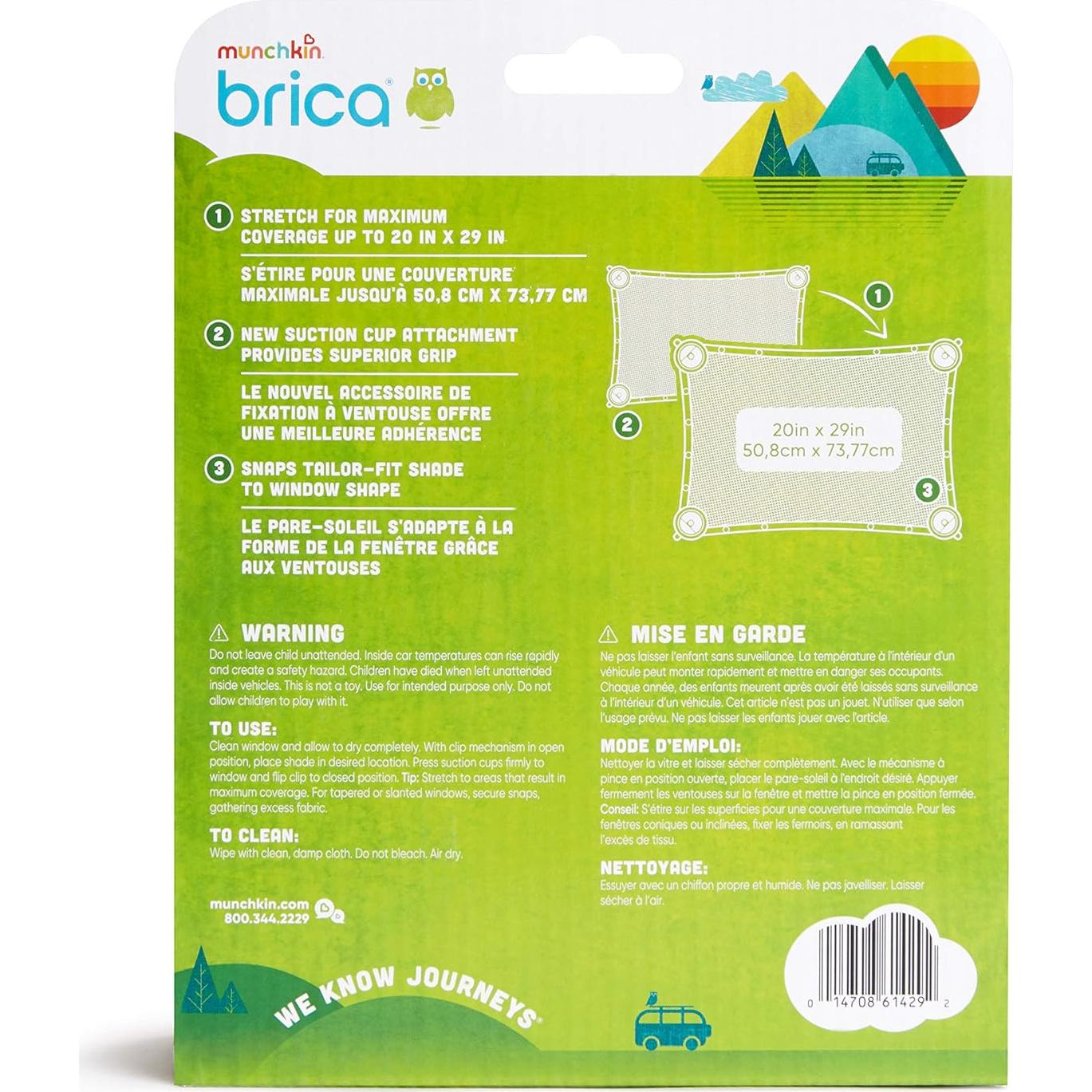 Sombra para Ventana Munchkin Brica 73.66x50.8cm UV-A/B