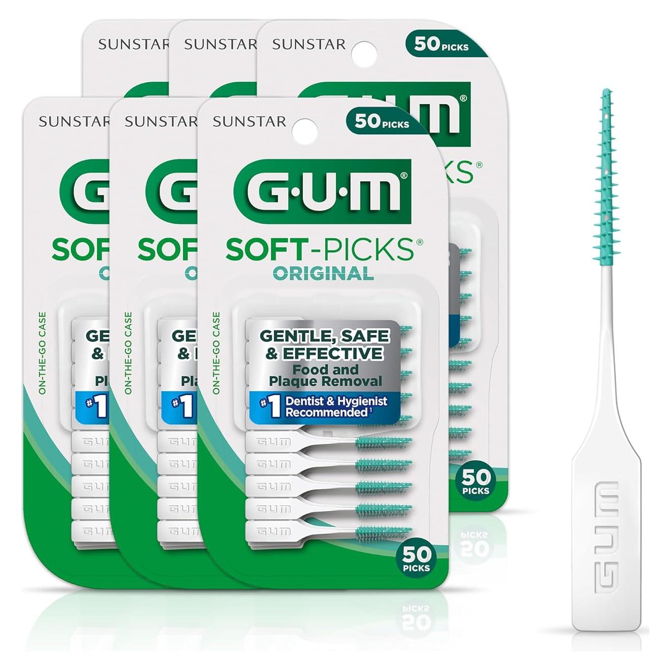 Palillos Dentales GUM Soft Picks Original 50 Unidades