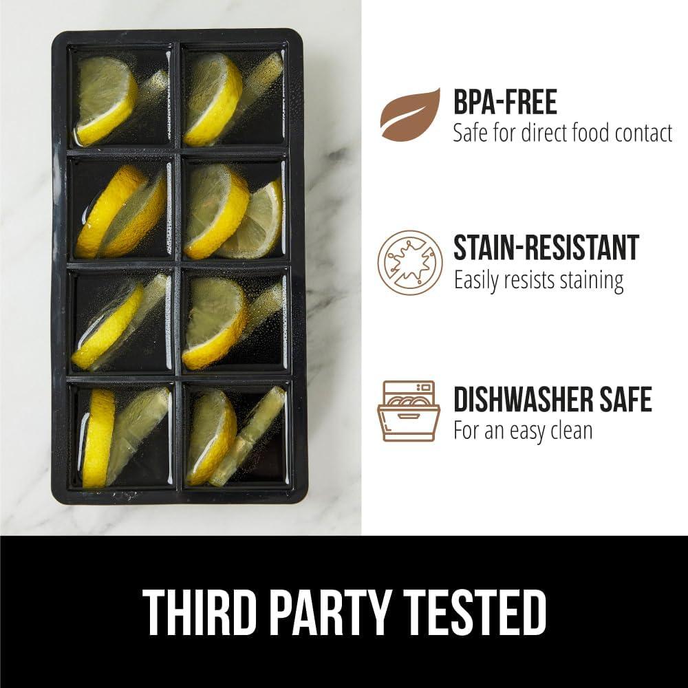 Bandeja de Hielo de Silicona GORILLA GRIP 8 Cubos Gigantes