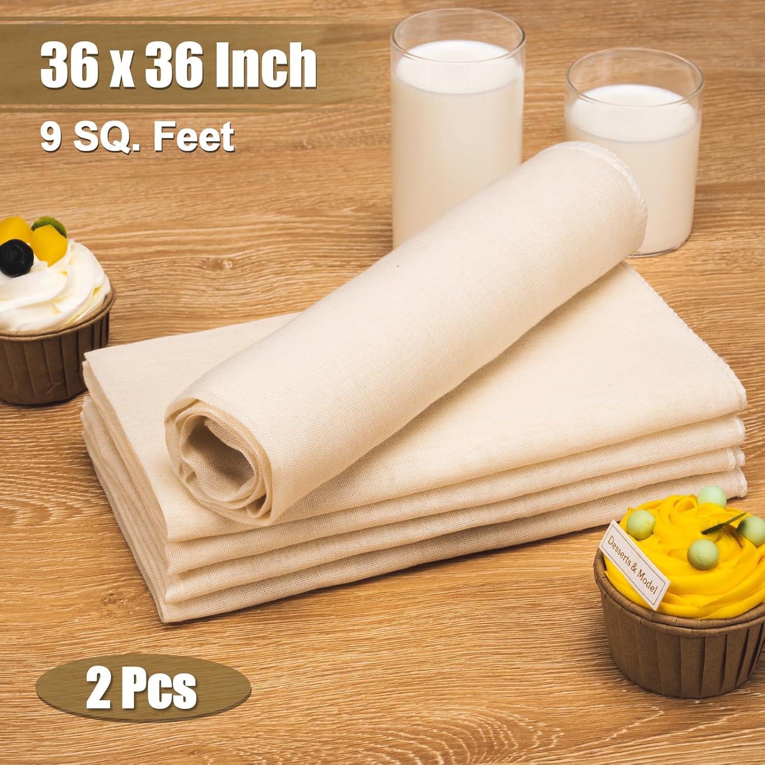 Paños de Queso Reutilizables Amrules 91x91 cm Algodón Puro