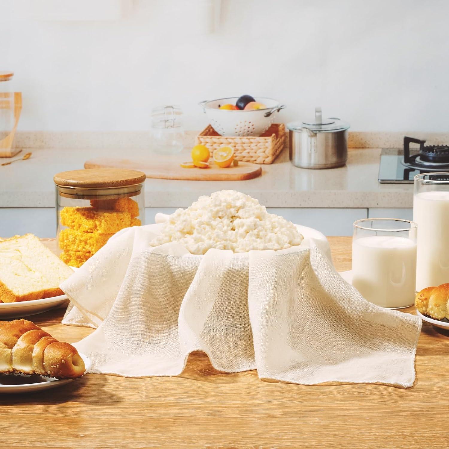 Paños de Queso Reutilizables Amrules 91x91 cm Algodón Puro