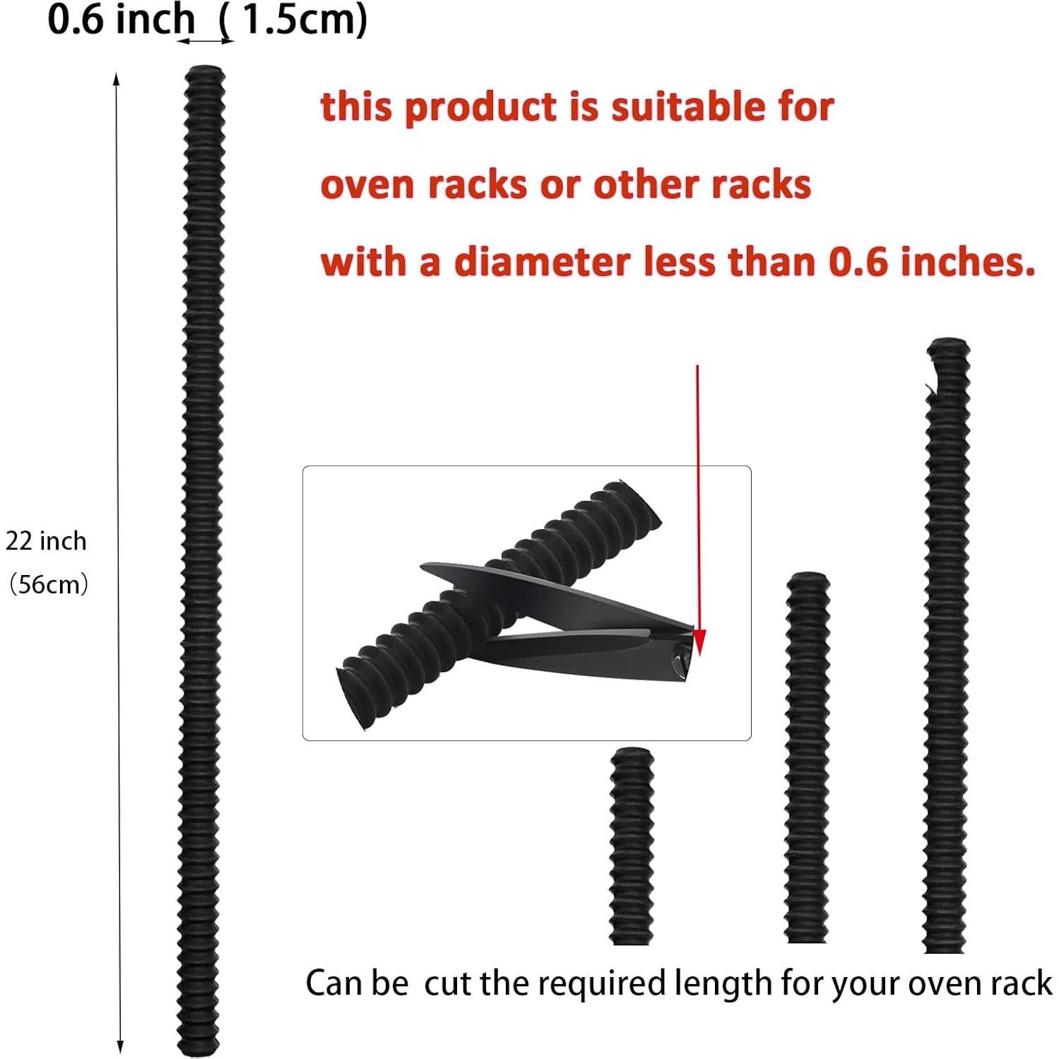 Protector de Estante de Horno Silicona Wighamtex 55.88 cm Negro
