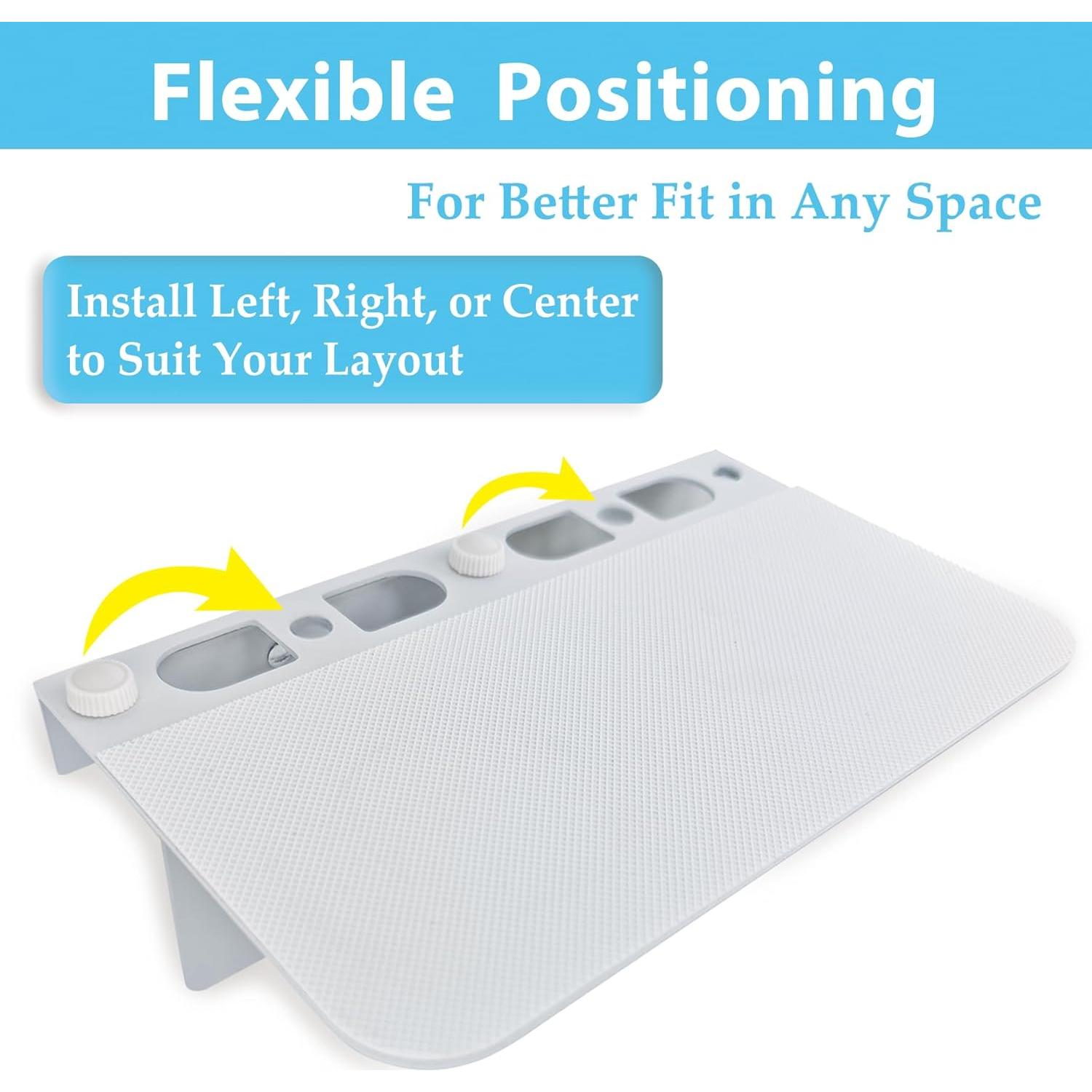 Soporte de Estante de Enchufe Decora ALLICAVER Blanco Metal