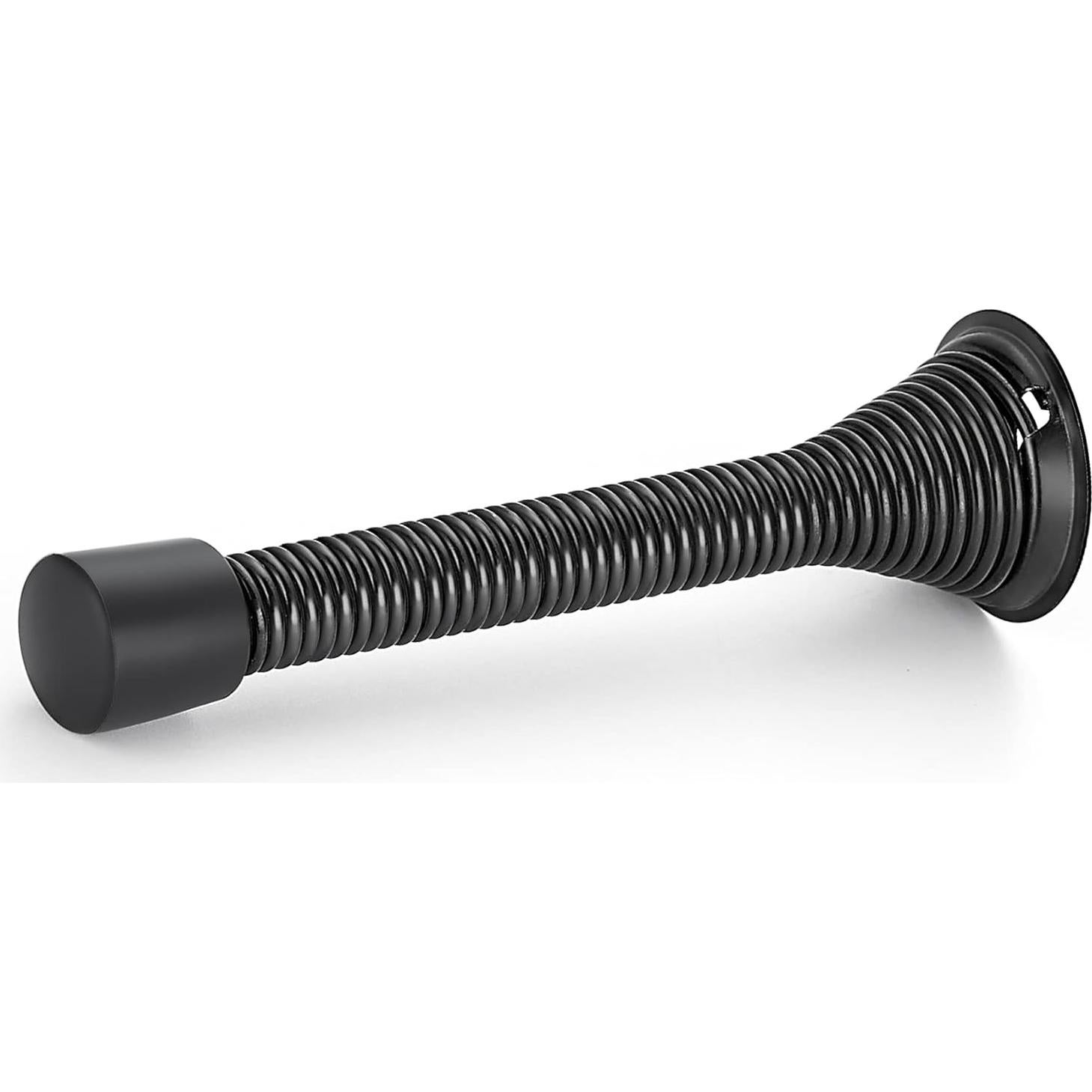 Topes de Puerta Ravinte - Paquete de 6, Acero Negro Mate