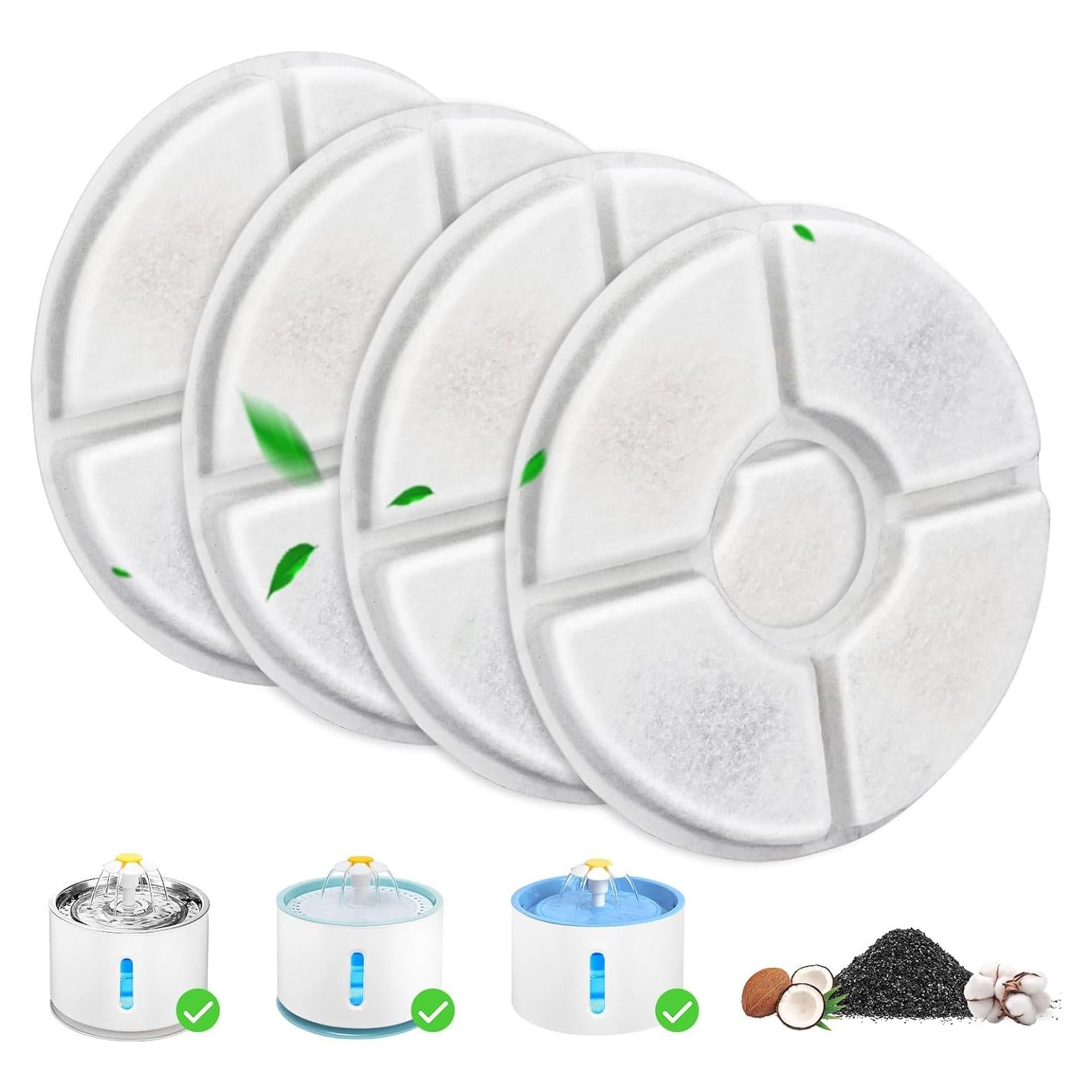 Filtros de Reemplazo para Fuente de Agua Beyolike - 4 Piezas