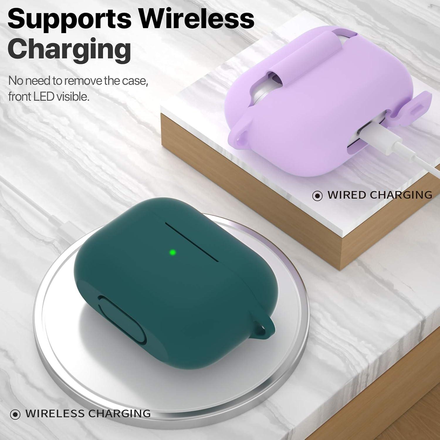 Funda de Silicona ATUAT para AirPods Pro 1ª/2ª Gen Verde