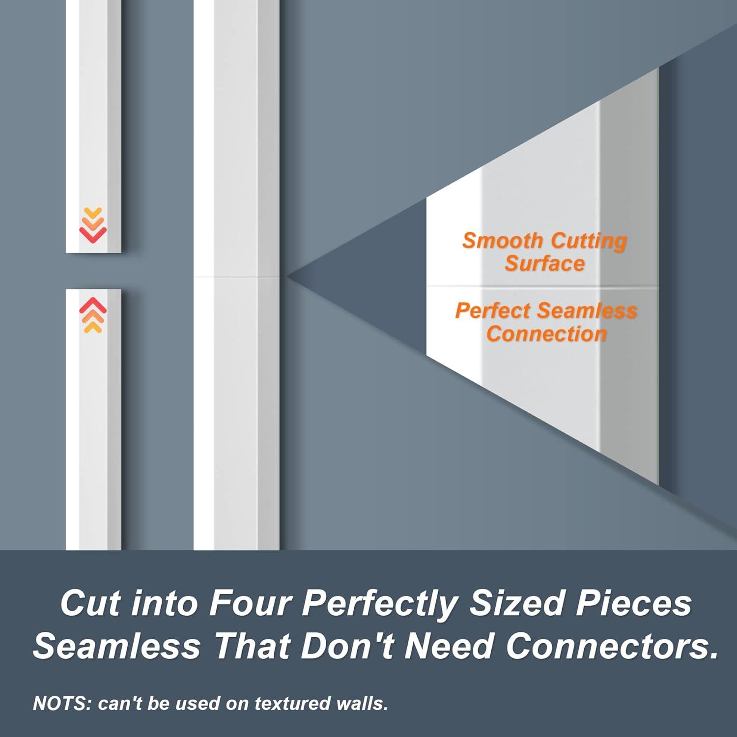 Ocultador de Cables YCLYC 159.5cm PVC Blanco Pintable