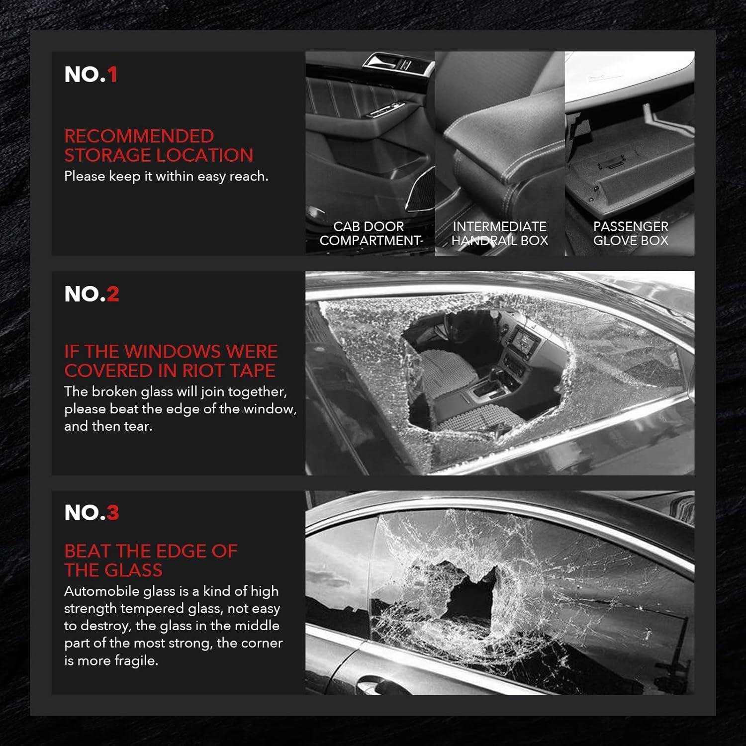 Martillo de Seguridad OUDEW 2 Paquetes Azul, Escape Automotriz