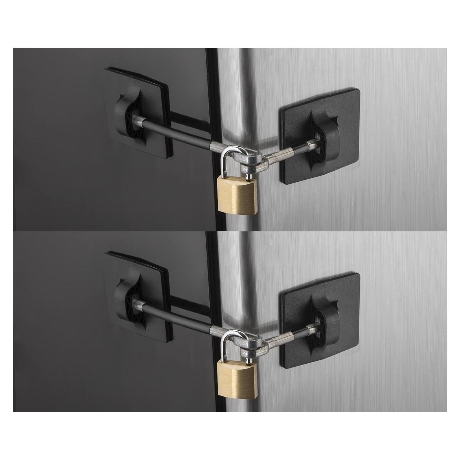 Cerradura de Refrigerador Guardianite con Candado - 2 Paquetes