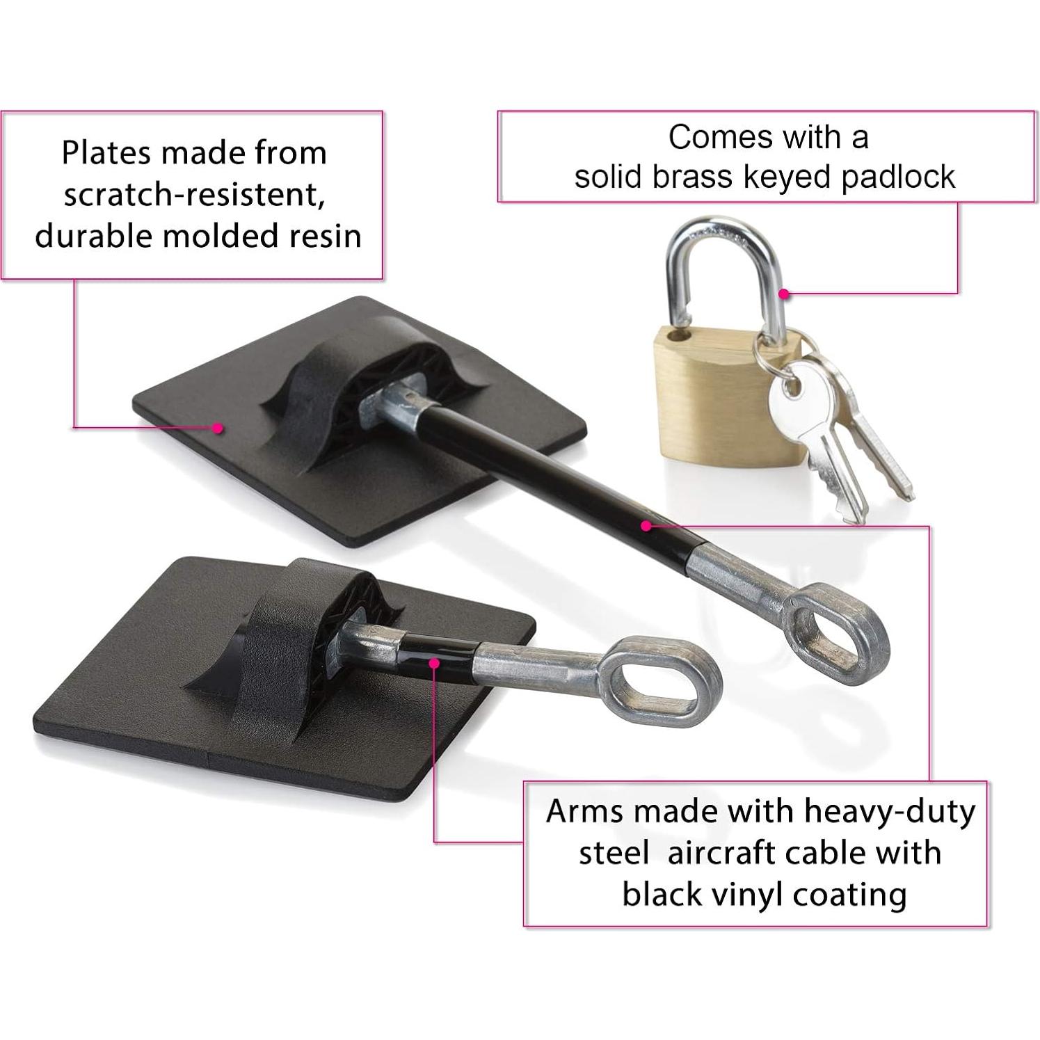 Cerradura de Refrigerador Guardianite con Candado - 2 Paquetes