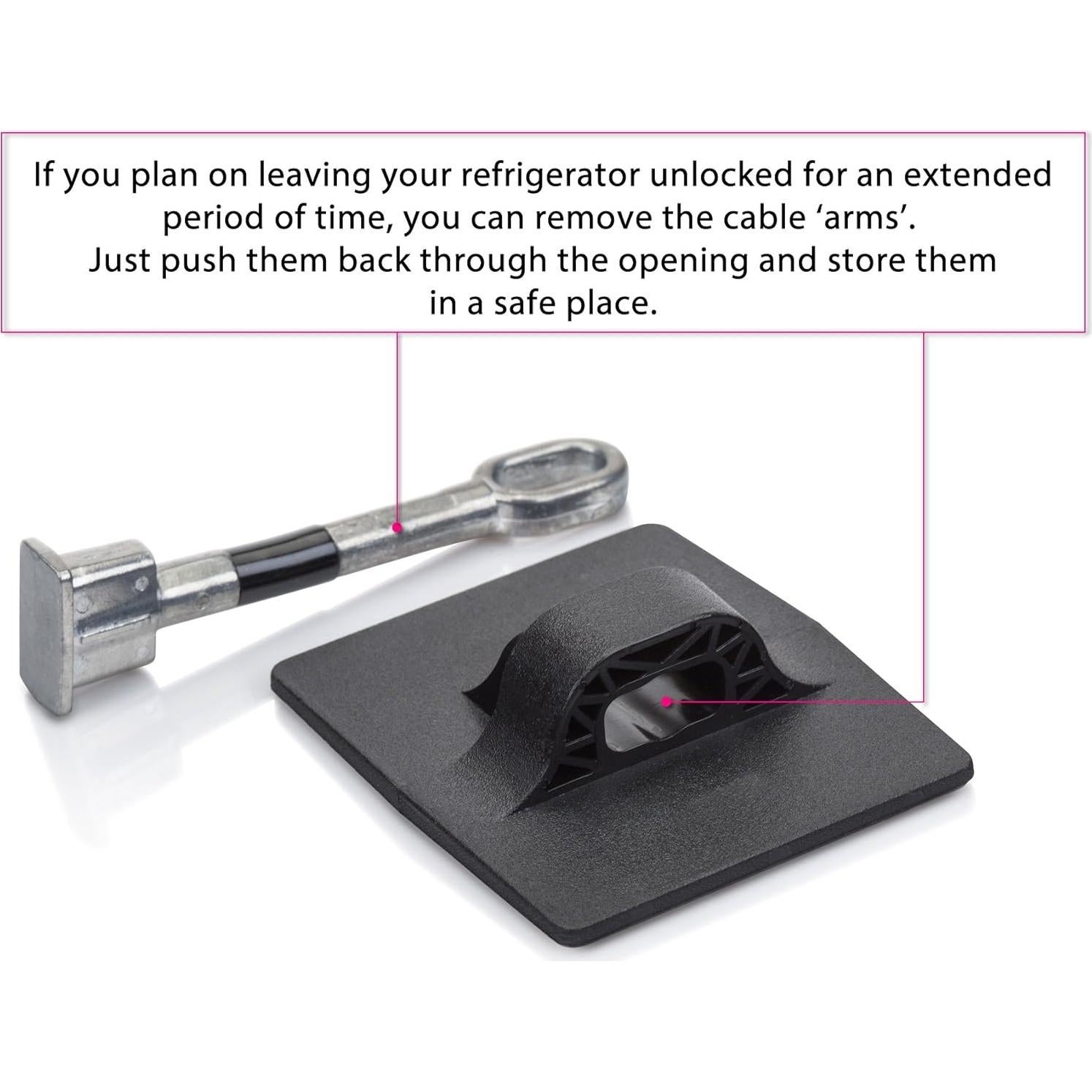 Cerradura de Refrigerador Guardianite con Candado - 2 Paquetes