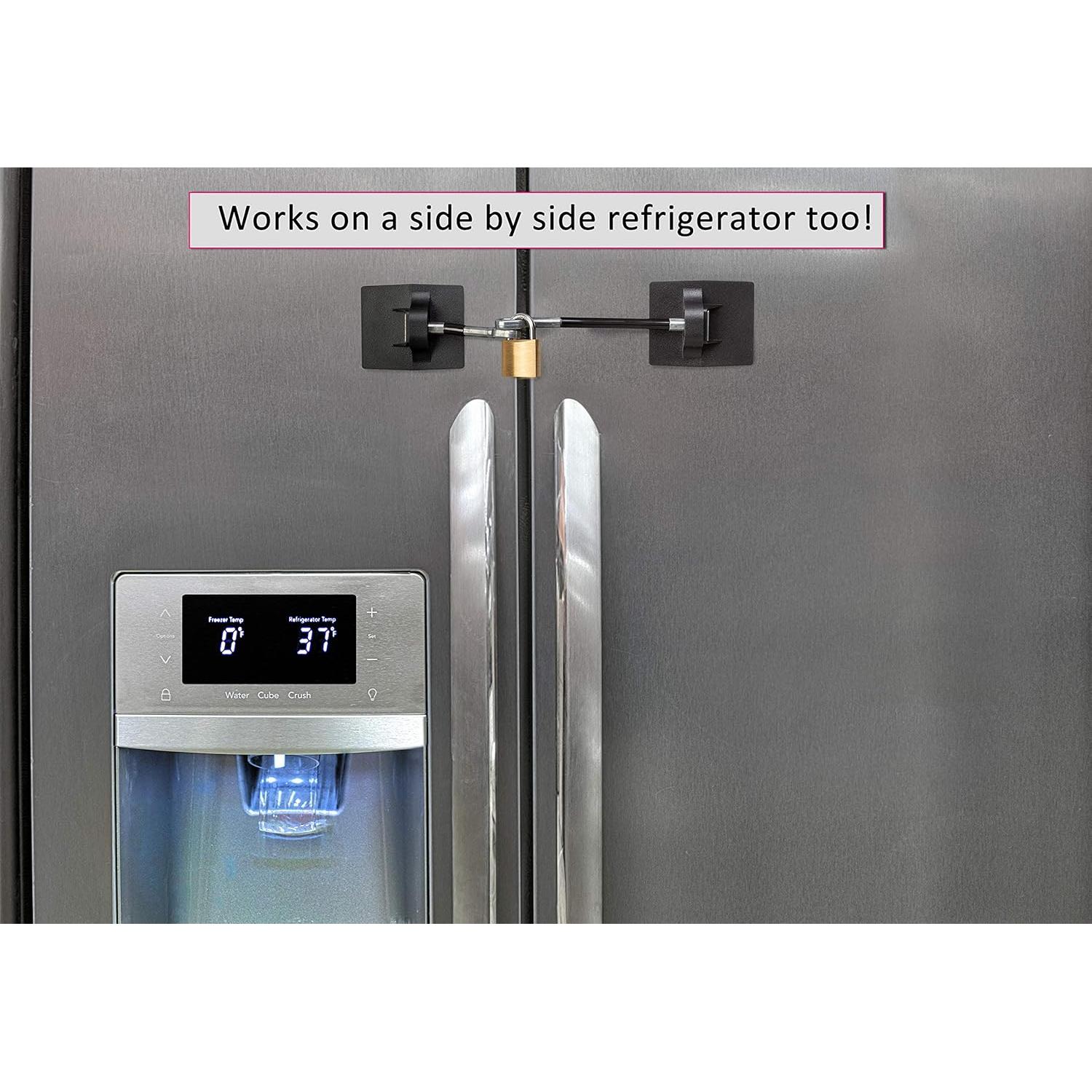 Cerradura de Refrigerador Guardianite con Candado - 2 Paquetes