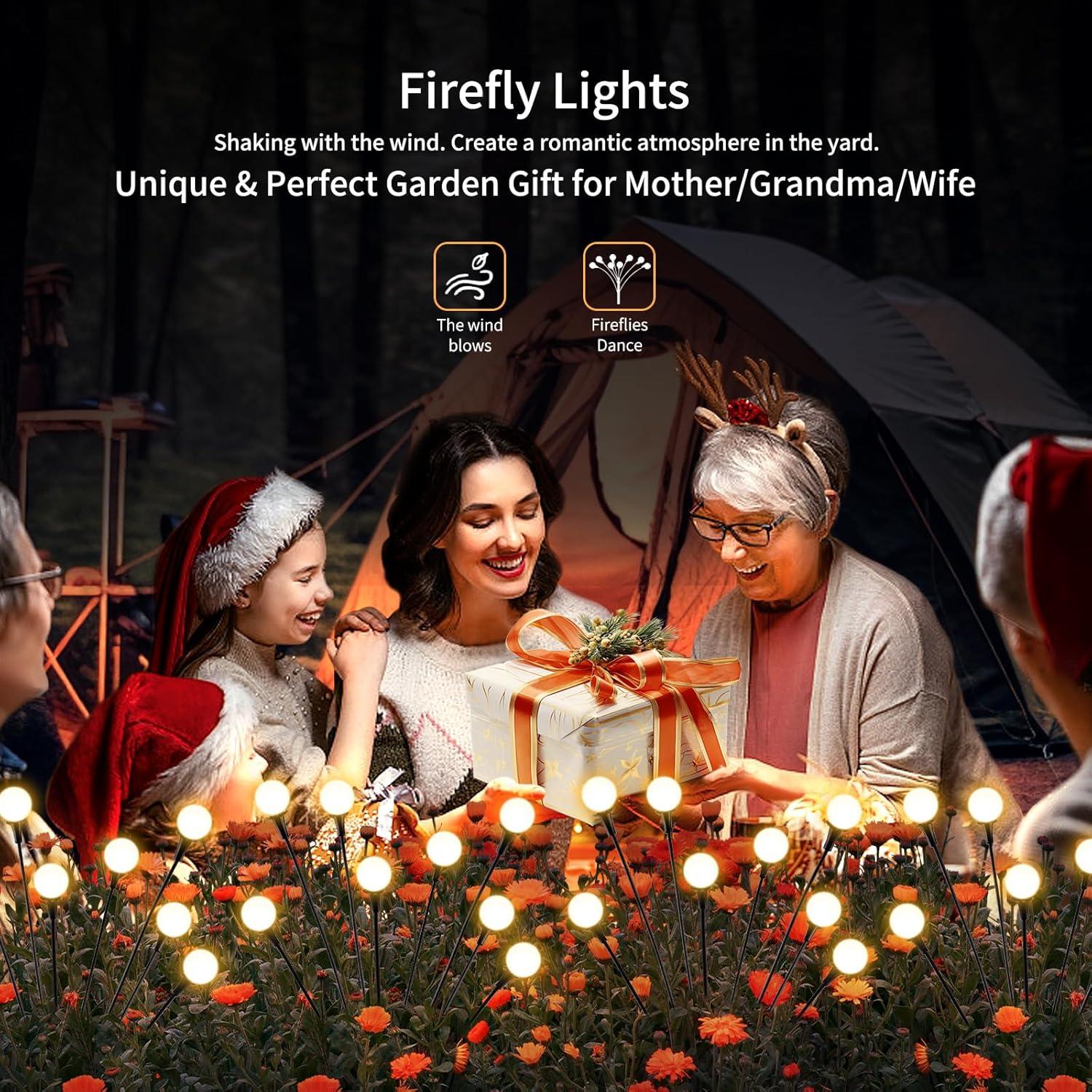 Luces Solares para Jardín VIGNUTO 2 Paquetes 16 LED IP65