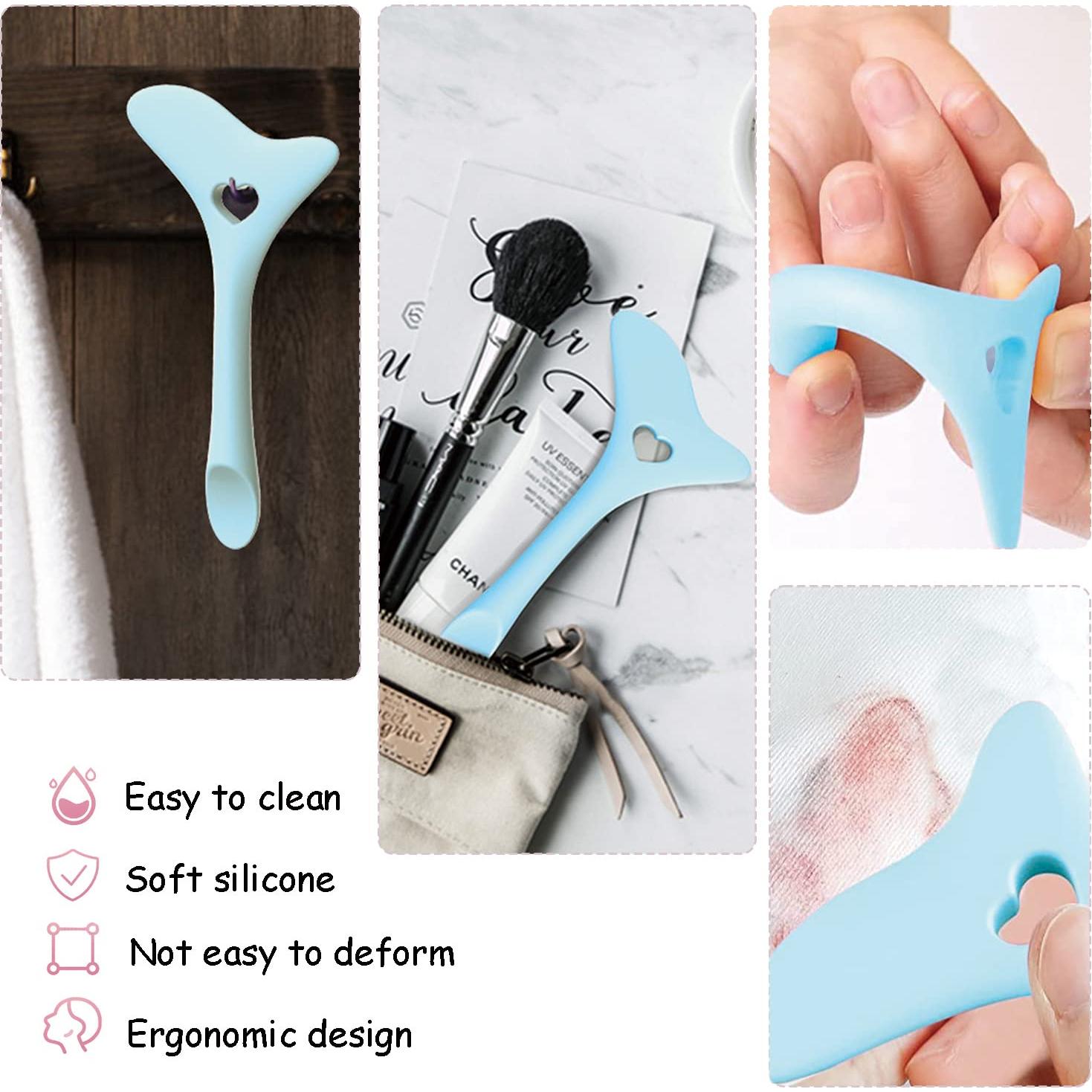 Plantillas de Eyeliner Reutilizables Deacocal 4 Piezas Azul