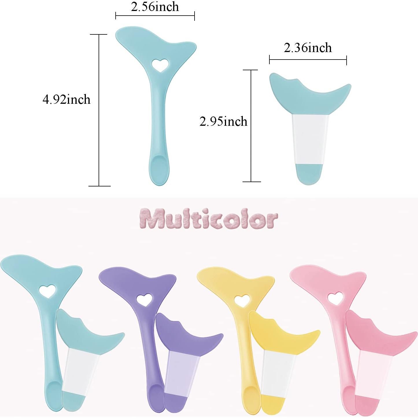 Plantillas de Eyeliner Reutilizables Deacocal 4 Piezas Azul