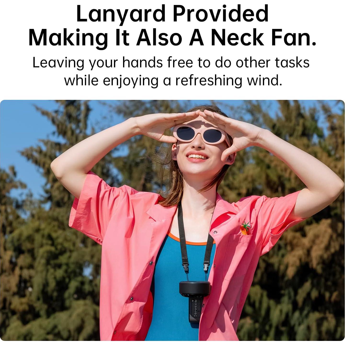 Ventilador de Mano JISULIFE Life7 5000mAh 5 Velocidades