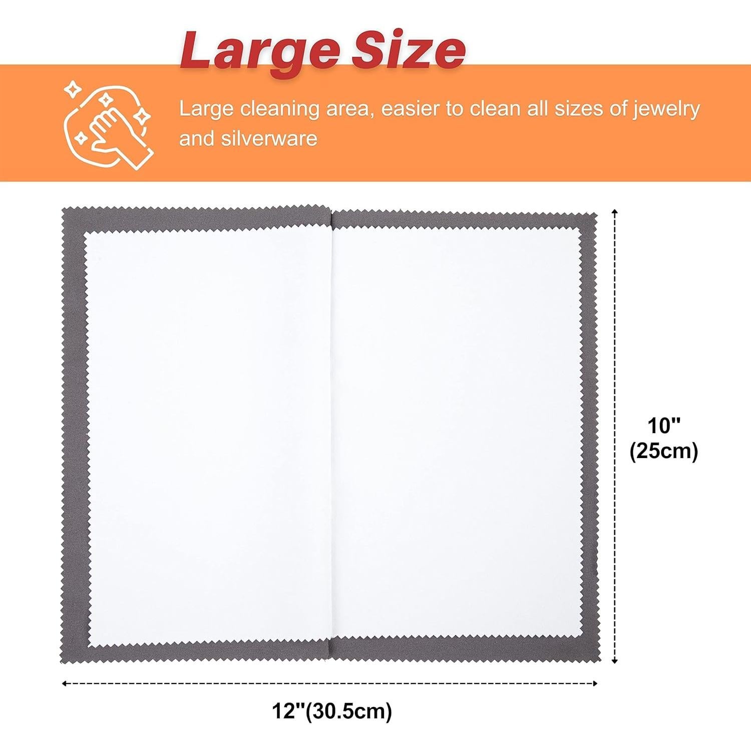 Paños de Limpieza de Joyería CATIFLIN 3 Unidades Algodón 25x31cm