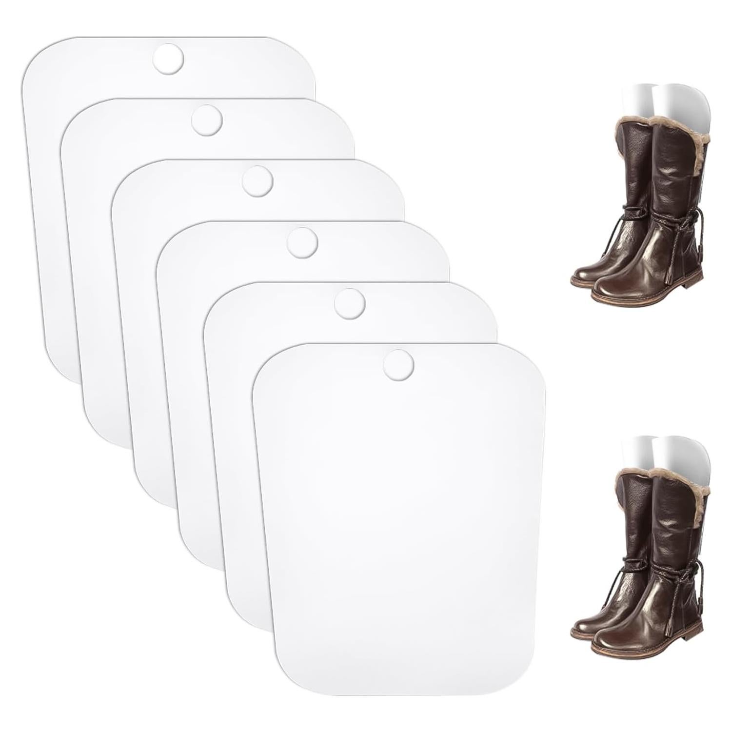 Enenes Boot Shapers 12Pack (6 Pairs) Shoe Tree for Ankle to Knee-High Boots, Adjustable Support Unisex Boot Care